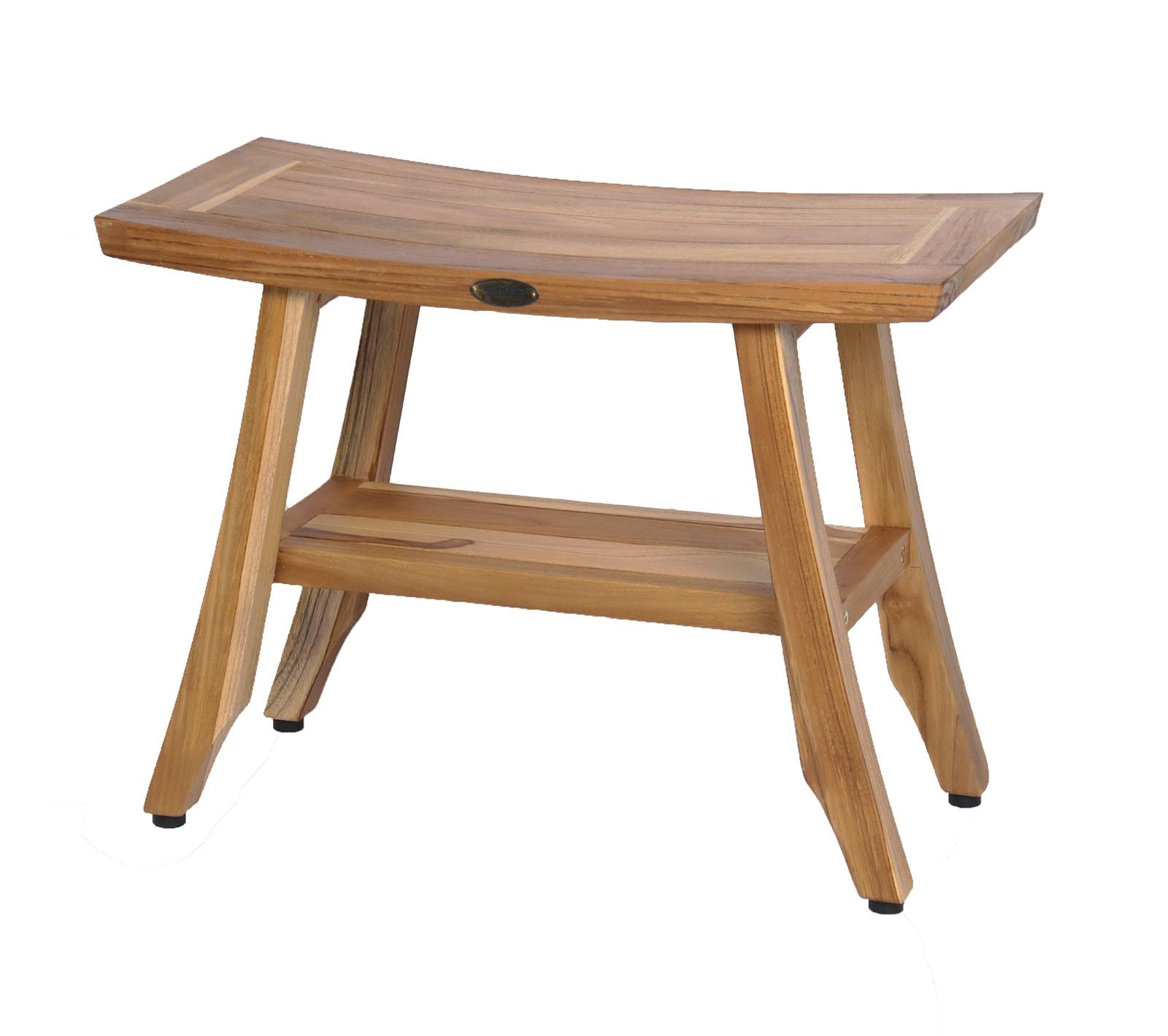 Ecodecors, Satori, 24'', Teak Shower Bench, Wooden Bench, Teak Shower Stool, Bathroom Bench, Teak Bathroom Bench, Shower Bench T