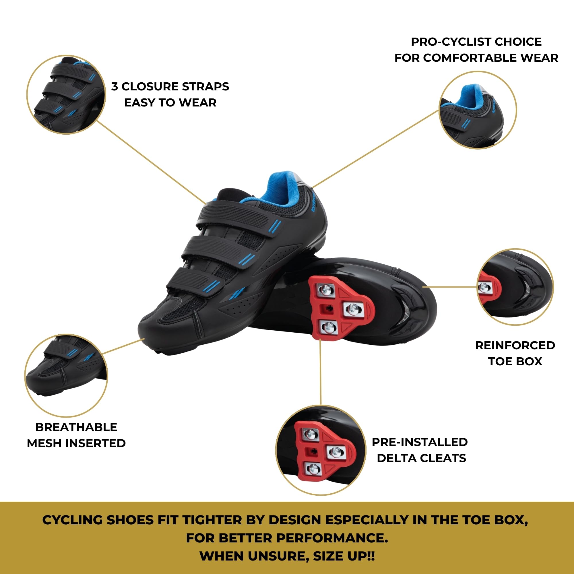 Tommaso Pista 100 Indoor Cycling Shoes For Women: Peloton Bike Compatbile With Pre-Installed Look Delta Cleats - Perfect For Spi