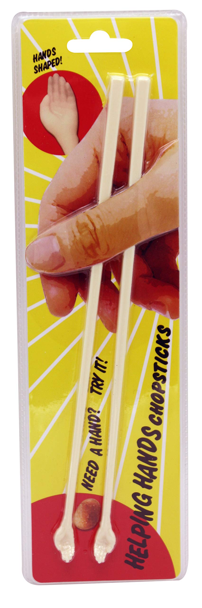 Island Dogs Helping Hands Novelty Chopsticks - Fun Chopsticks And Unique Kitchen Gadget For Easy Food Pickup - Cute Wood Chopsti