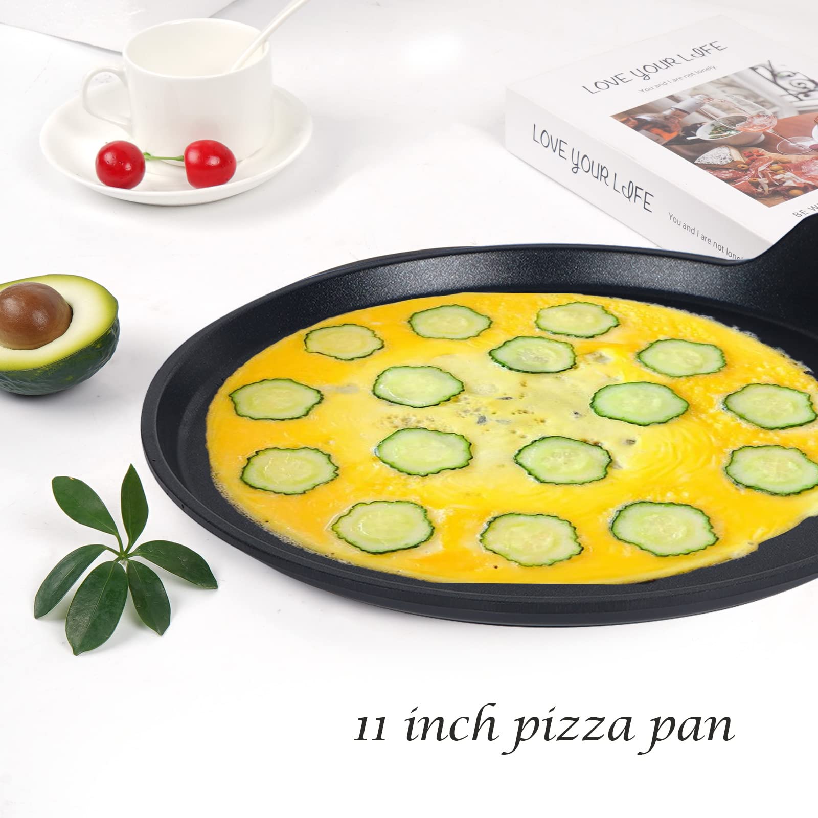 Vinchef Nonstick Crepe Pan, 11Inch Skillet Pan For Dosa Tawa Omelette Tortillas Crispy Pancake, Griddle Pancake Pan, Pfoa Free A