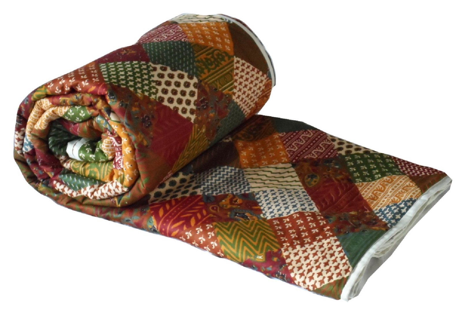Snuggle Multicolour Contemporary Cotton Blanket