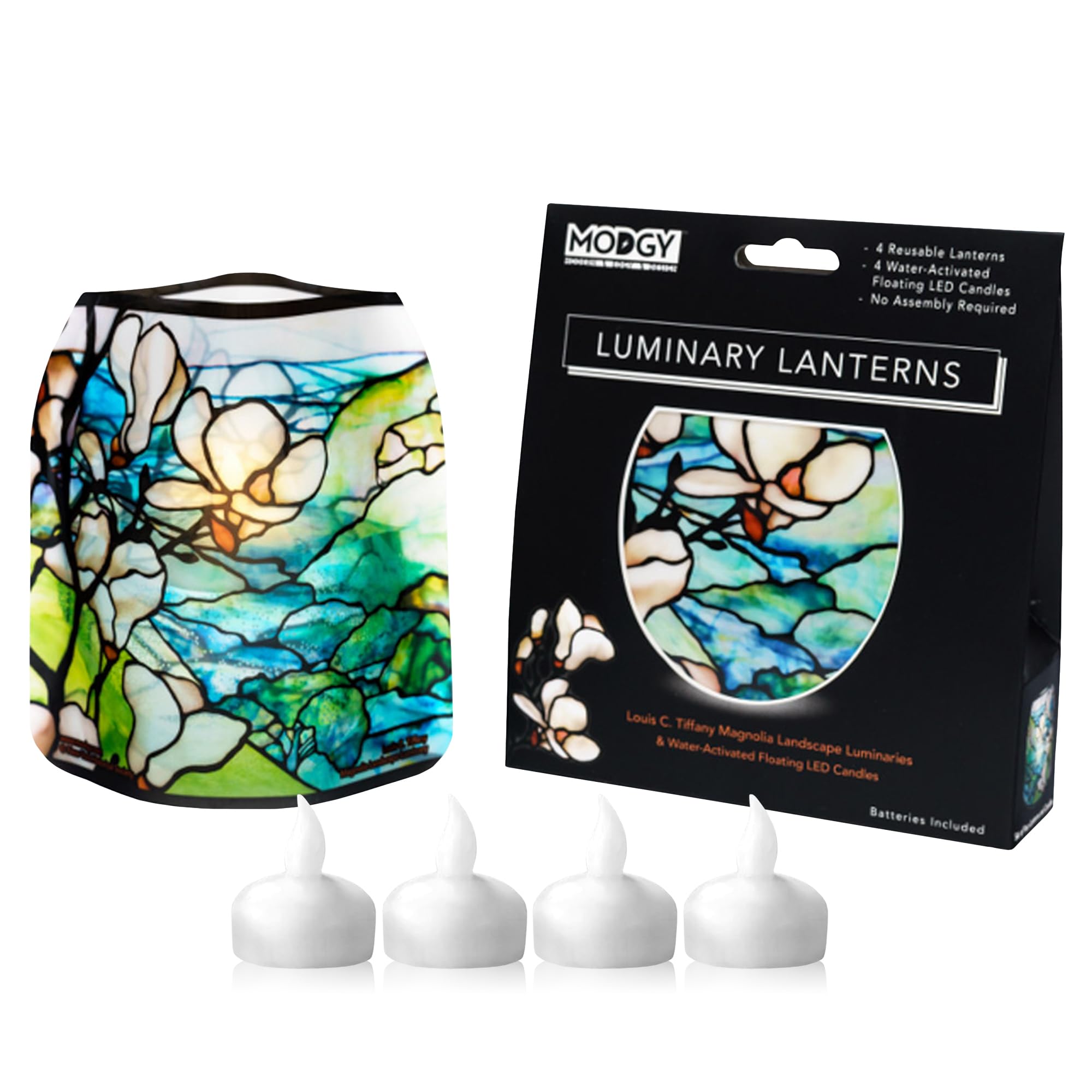 MODGY Luminary Lanterns Candle Holder Decorative Indoor Outdoor Decor, Plastic Candle Lantern Lamps for Wedding Table Centerpiec