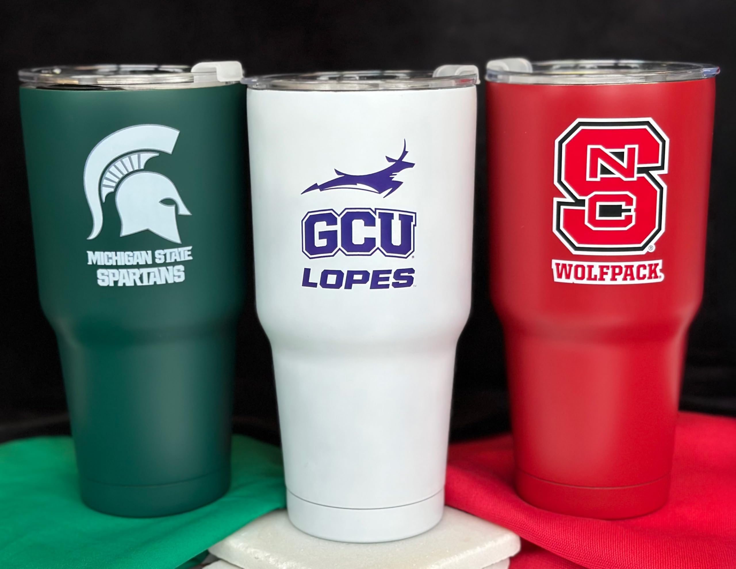 R And R Imports Southern Methodist University 24 Oz Black Insulated Stainless Steel Tumbler Officially Licensed Collegiate Produ