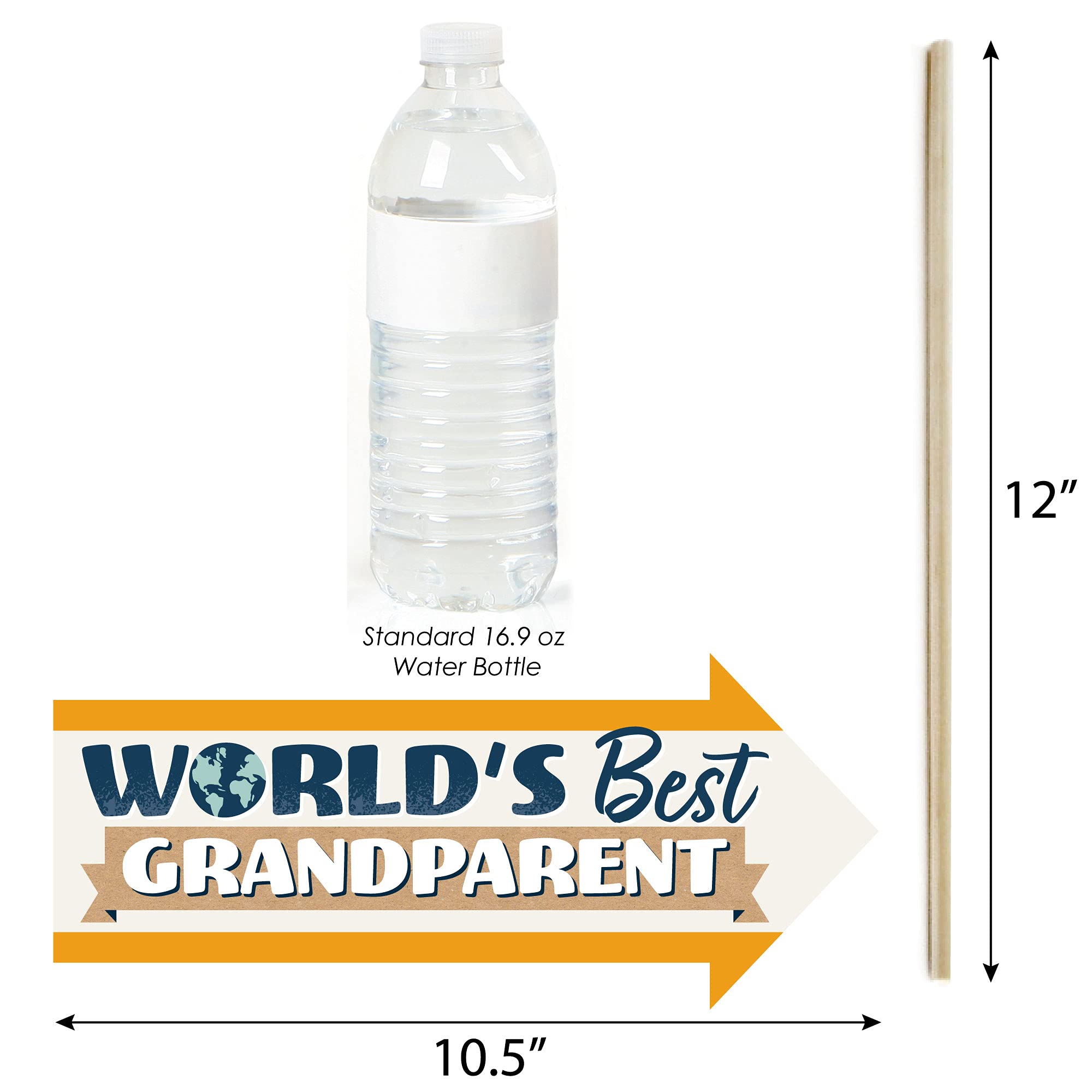 Big Dot Of Happiness Funny Happy Grandparents Day - Grandma & Grandpa Party Photo Props - Photo Booth Prop Kit - Happy Grandpare