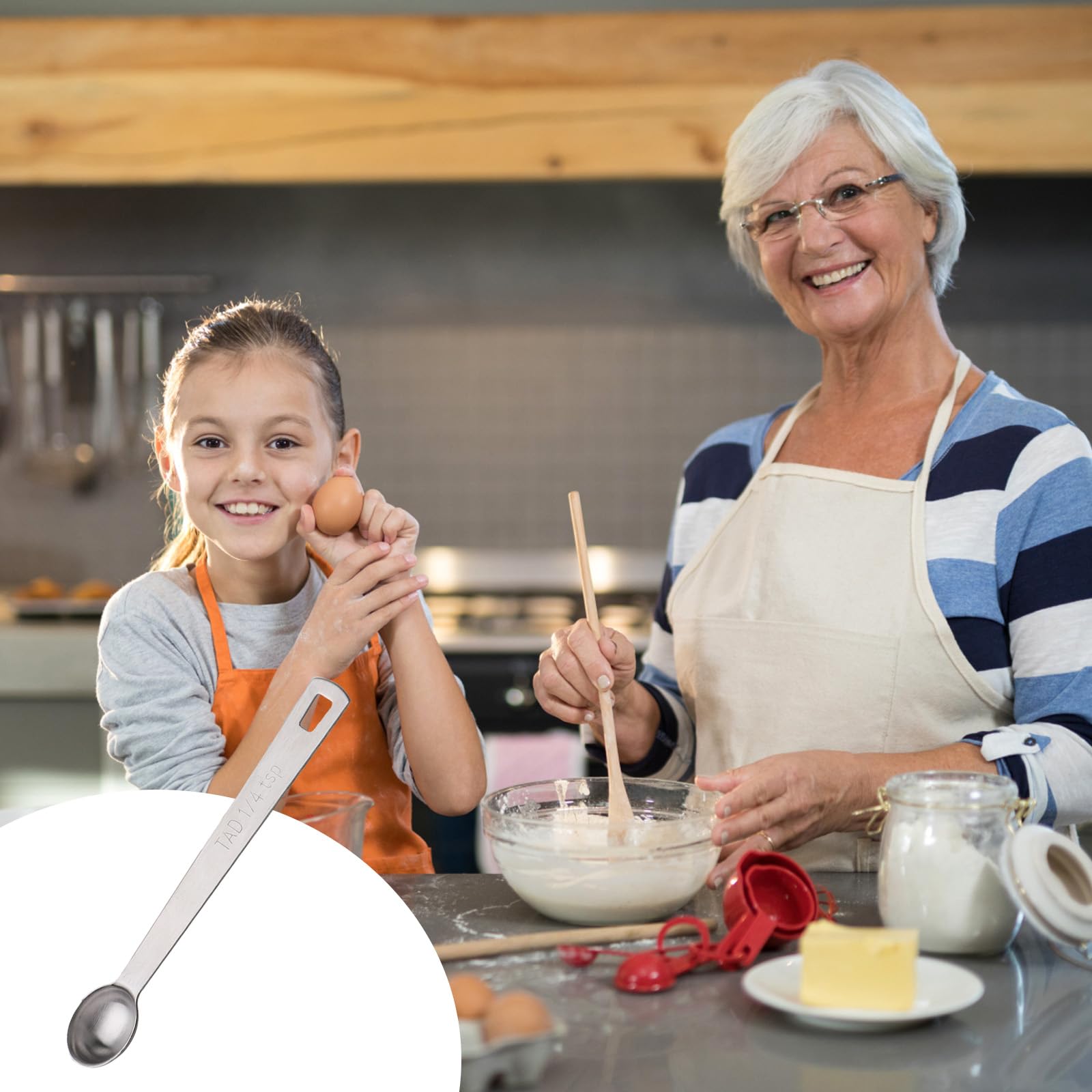 4 Pcs 1/4 Teaspoon (1/4 Tsp | 1.25 Ml | 1.25 Cc) Single Measuring Spoon, Stainless Steel 1/4 Tsp Small Measuring Spoon Mini Meas