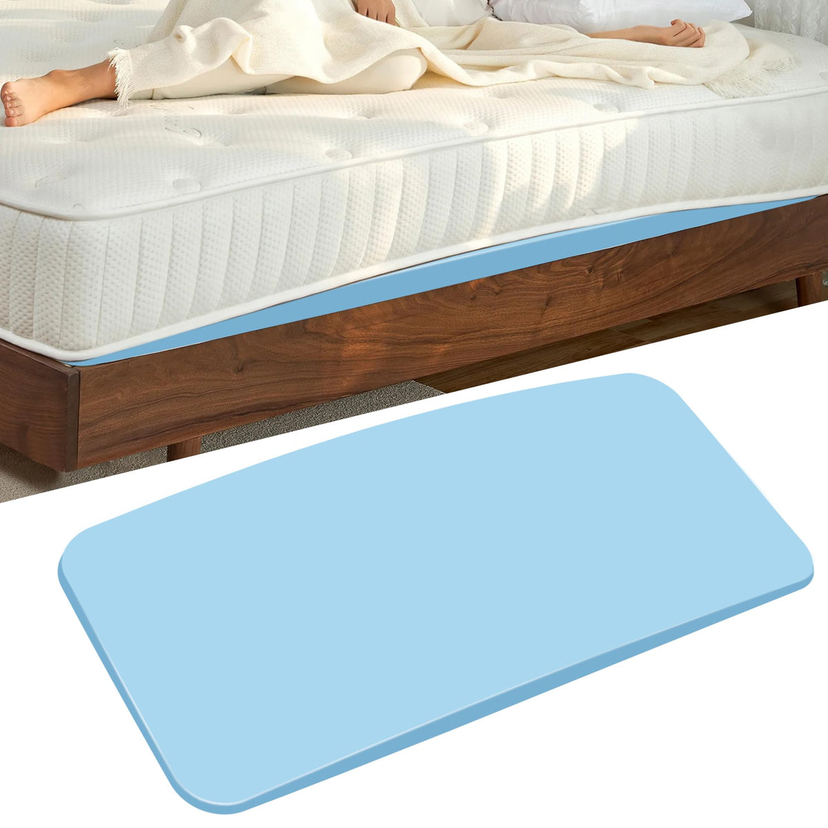 Hombys 60'' L High Density Sagging Mattress Support, 2'' Thick Memory Foam Bed Boards For Under Mattress, Firm Pad To Fix Sinkin