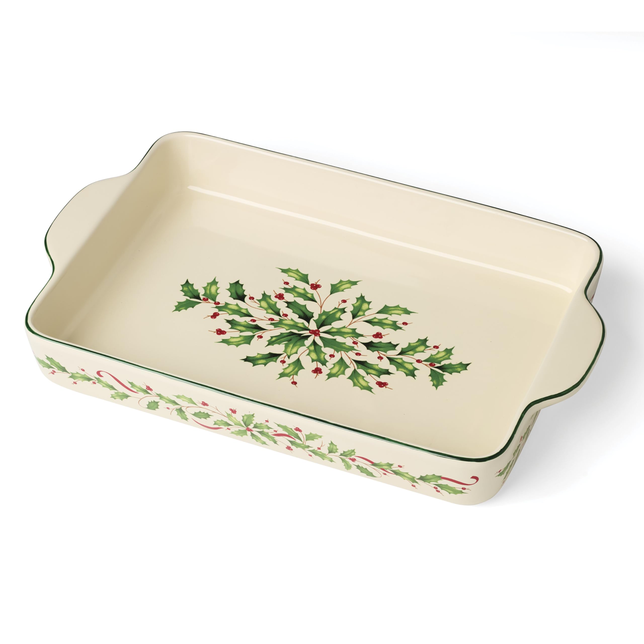 Lenox 898092 Holiday Rectangular Baking Dish, Large, Christmas, Festive Kitchen Decor
