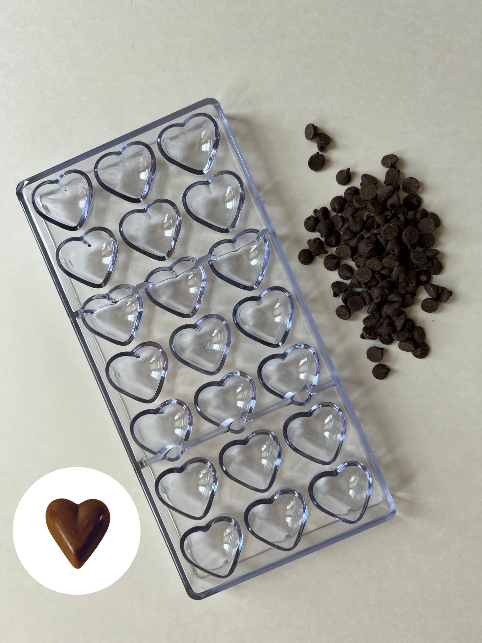 Candymake Heart Shaped Candy & Chocolate Mold | Do It Yourself | Make Your Own Heart Shaped Chocolate Candy At Home Or Commercia