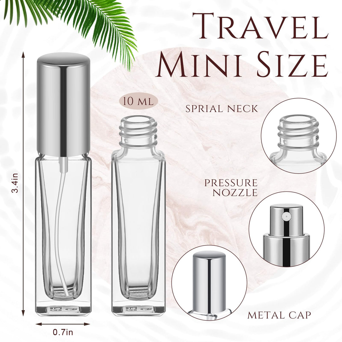 Mini Colgne 20 Pcs Perfume Travel Refillable 10 Ml, Mini Cologne Perfume Bottles ...