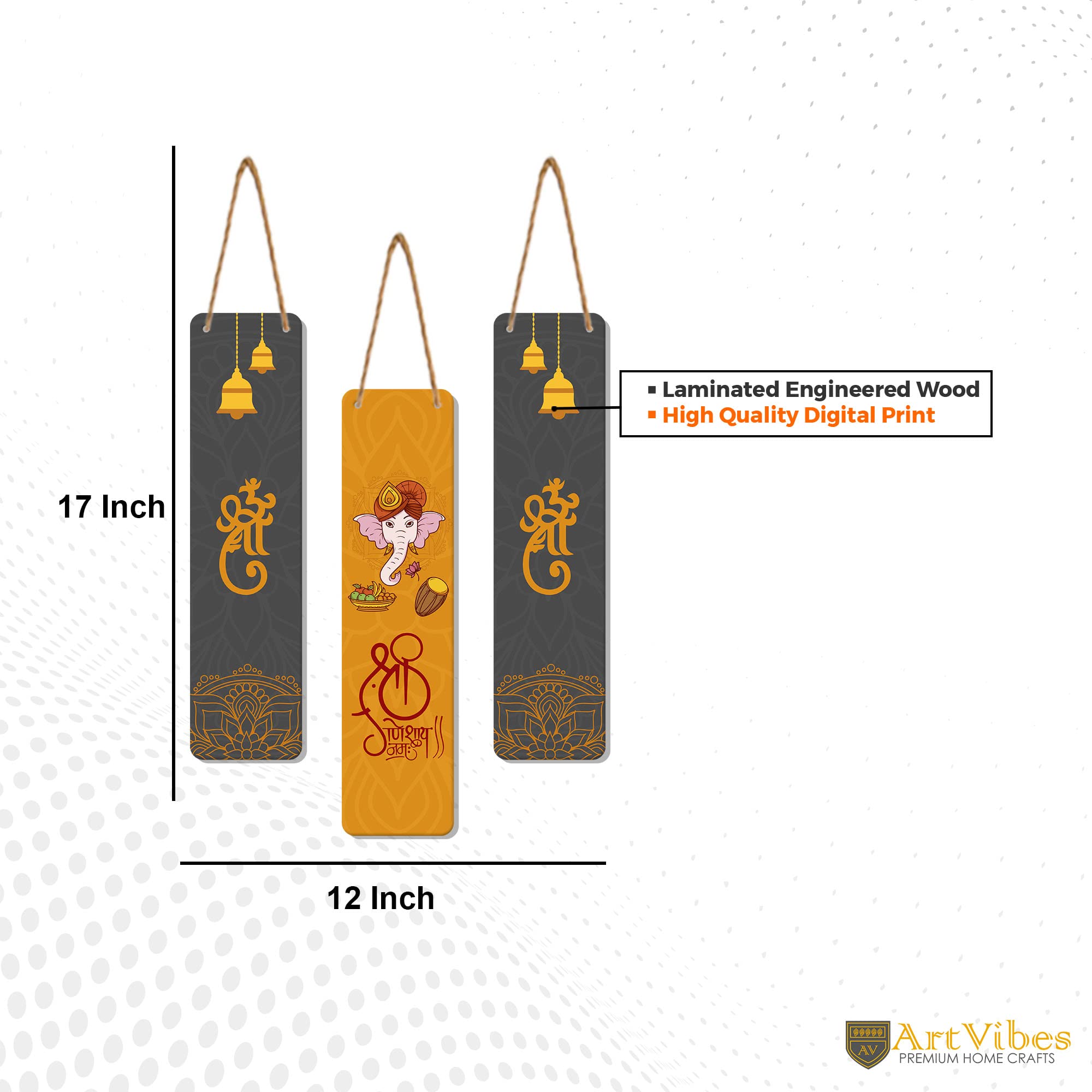 Artvibes Designer Wooden Wall Hanging Decoration Items for Home | Gifts | Bedroom | Wooden Wall Hanger | Mdf Wall Decoration for