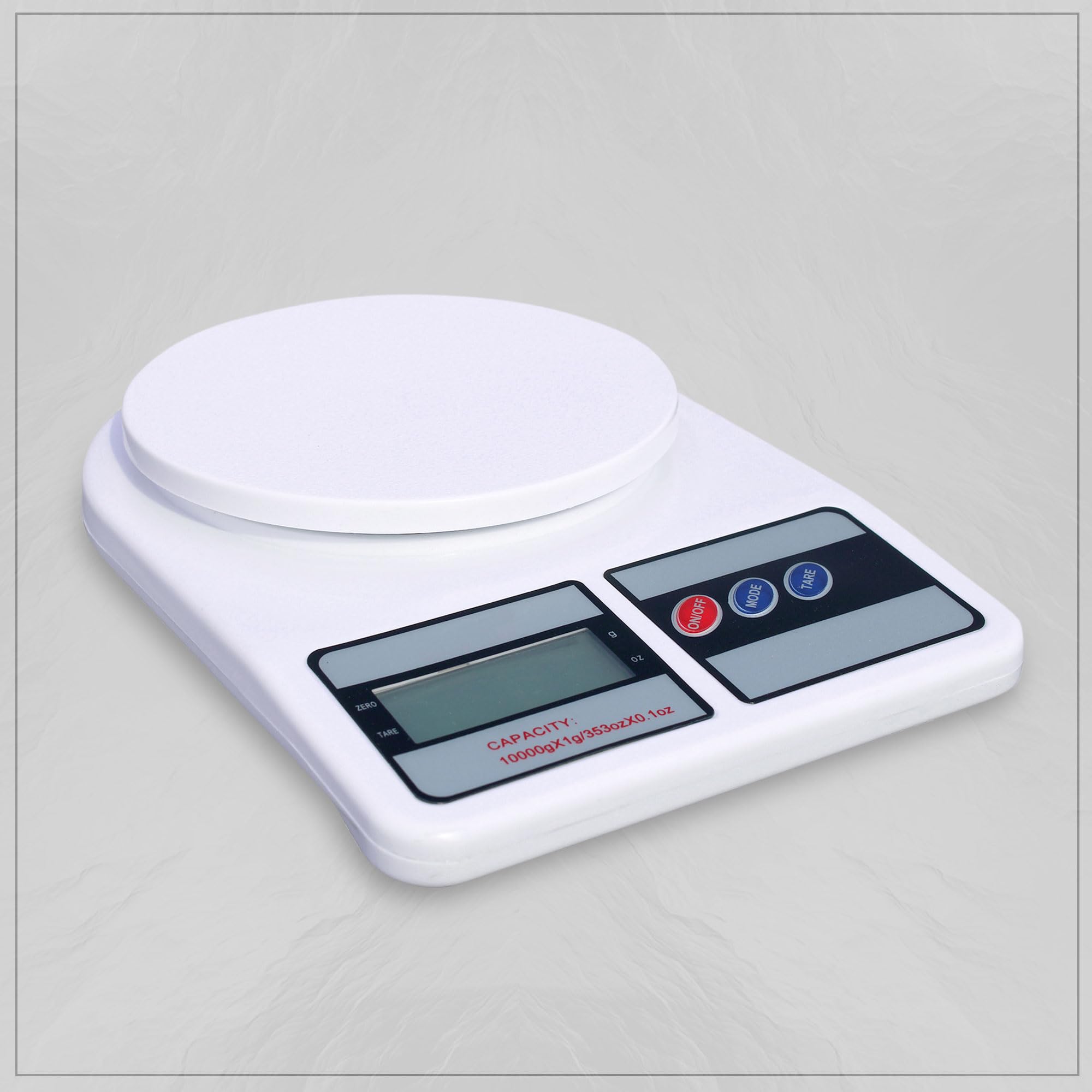 Glun Weight Machine For Kitchen, Digital Scale With Lcd Display, Scale For Home Baking, Cooking & Balance Diet. Weighing Machine
