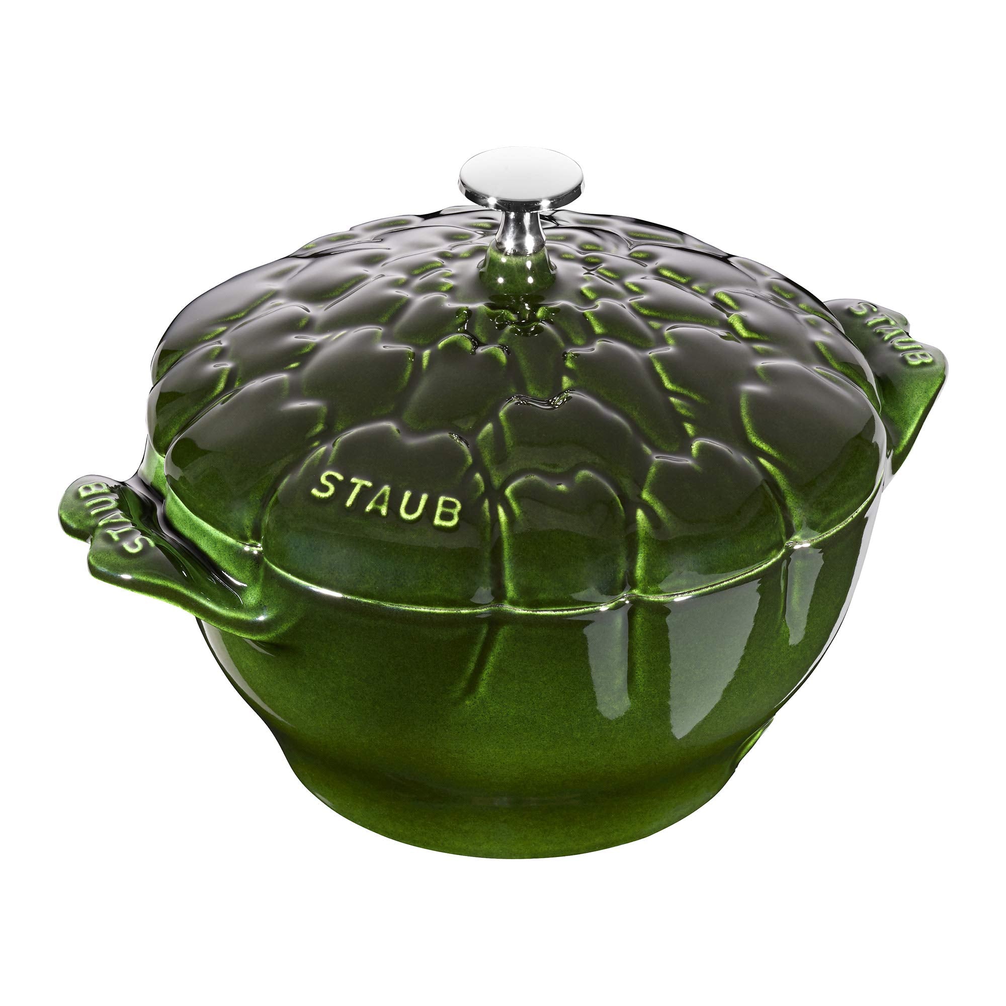Staub Cast Iron 3-Qt Artichoke Cocotte - Basil, Made In France