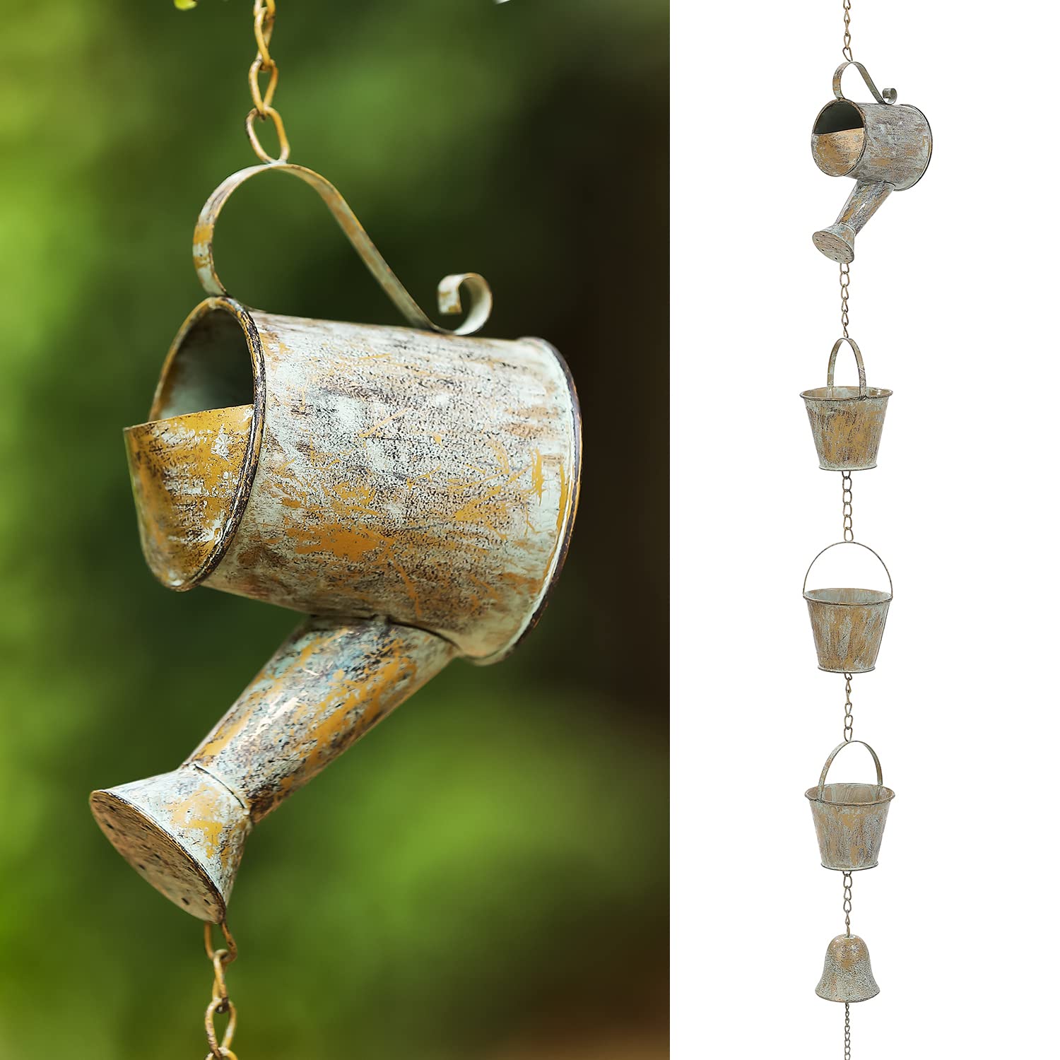 Jemeni 47 Outdoor Rain Chime & Garden Rain Bell Chime