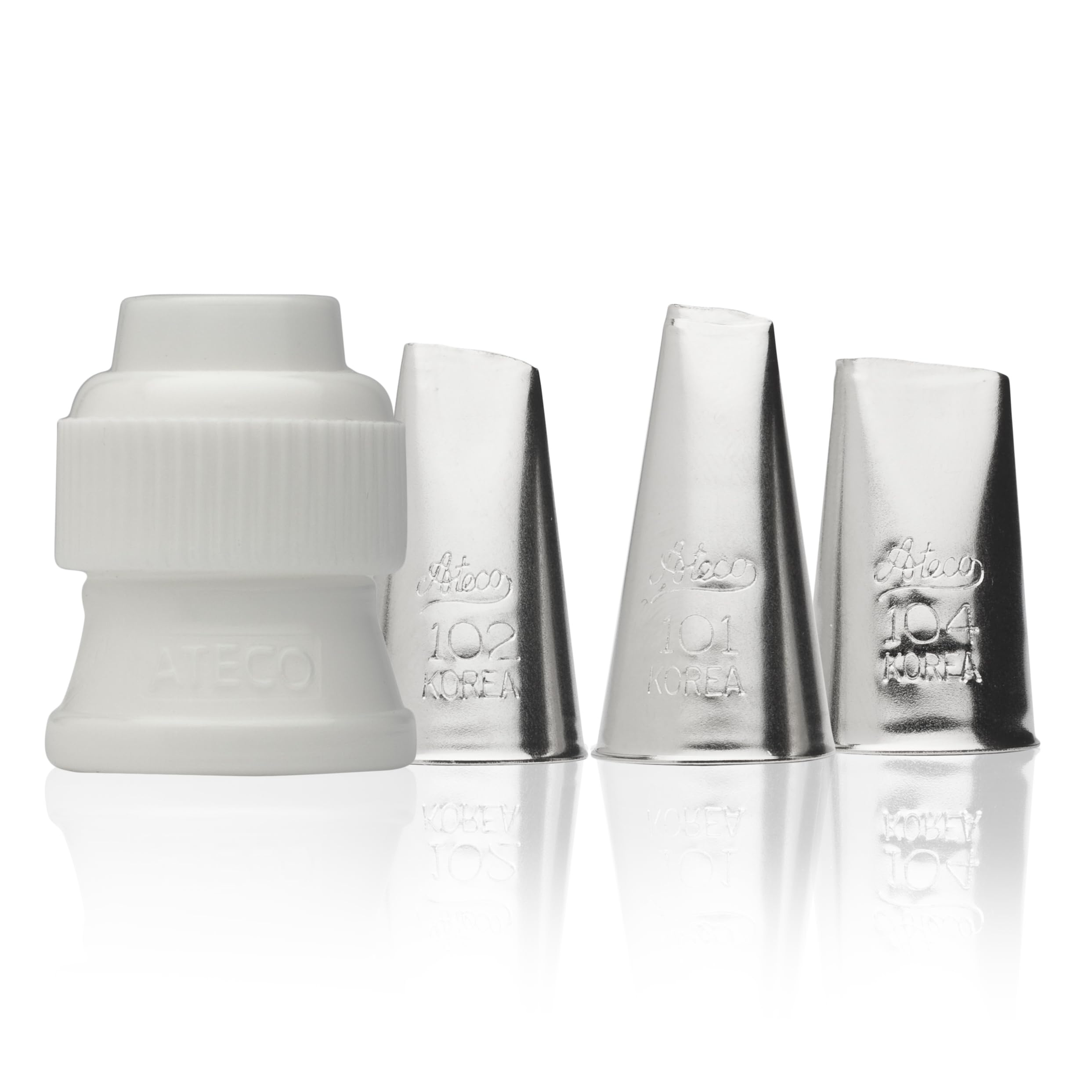 Ateco Stainless Steel Rose Piping Tip, Silver