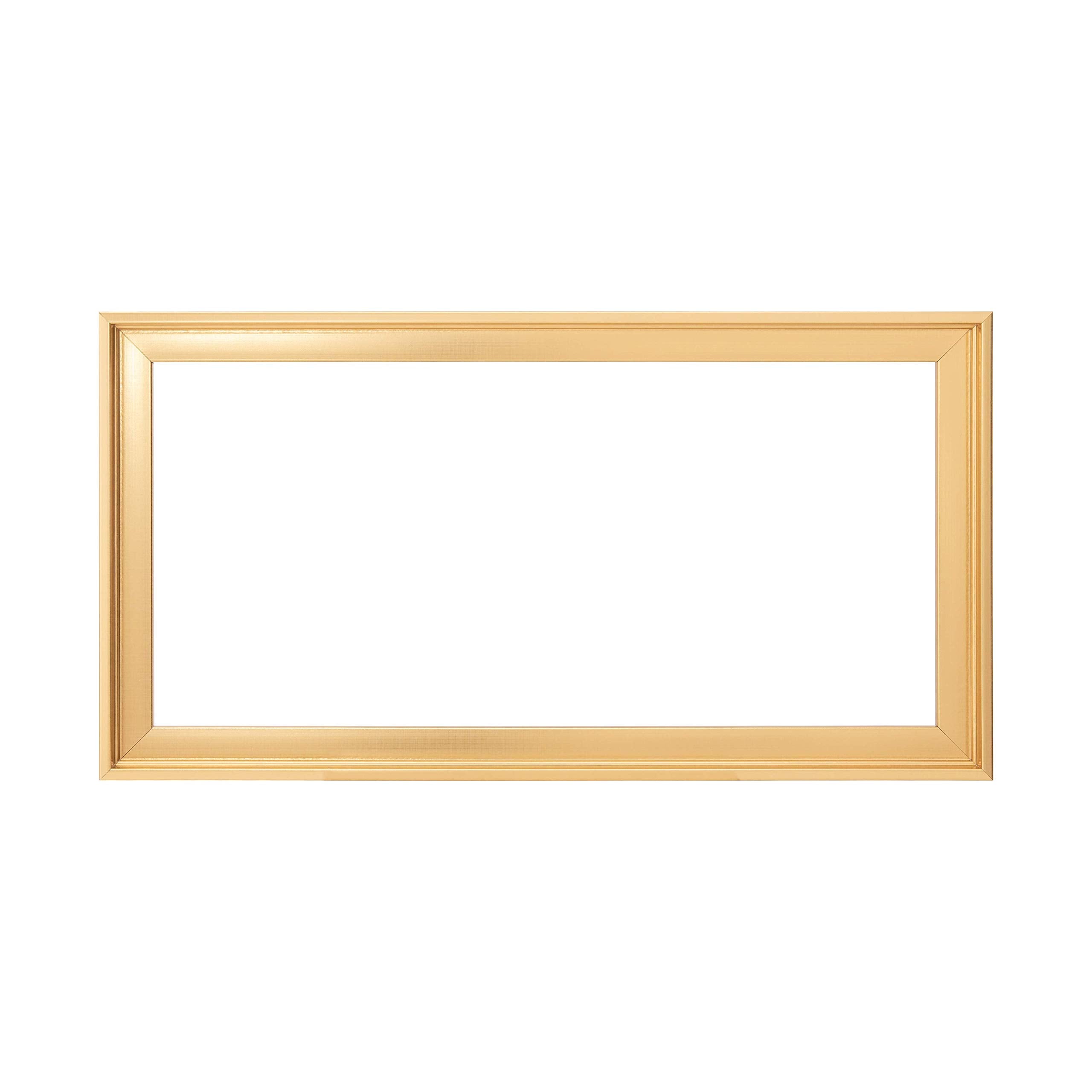 Pixy Canvas 24x48 inch Floater Frame for Canvas Paintings. 12 Colors. Floating Frame fits 5/8''  3/4'' & max 7/8'' Deep Stretched Canvas & Wood Panels (Brass Gold  24 x 48 inch)