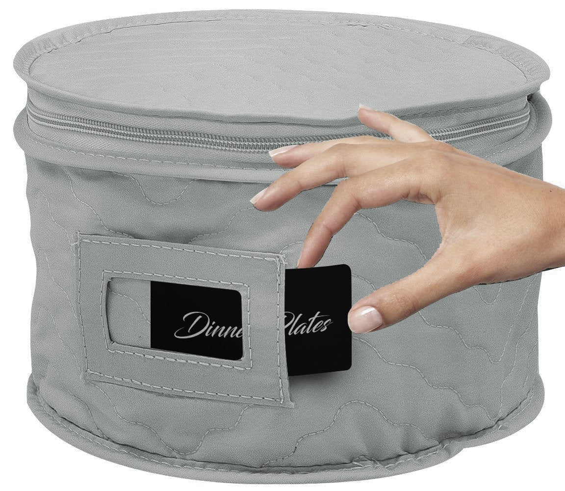 Sorbus China Storage Containers - 5 Pc Quilted Set For Moving & Transporting Dinnerware, Dishes, Round Plates, Glassware, Cups &