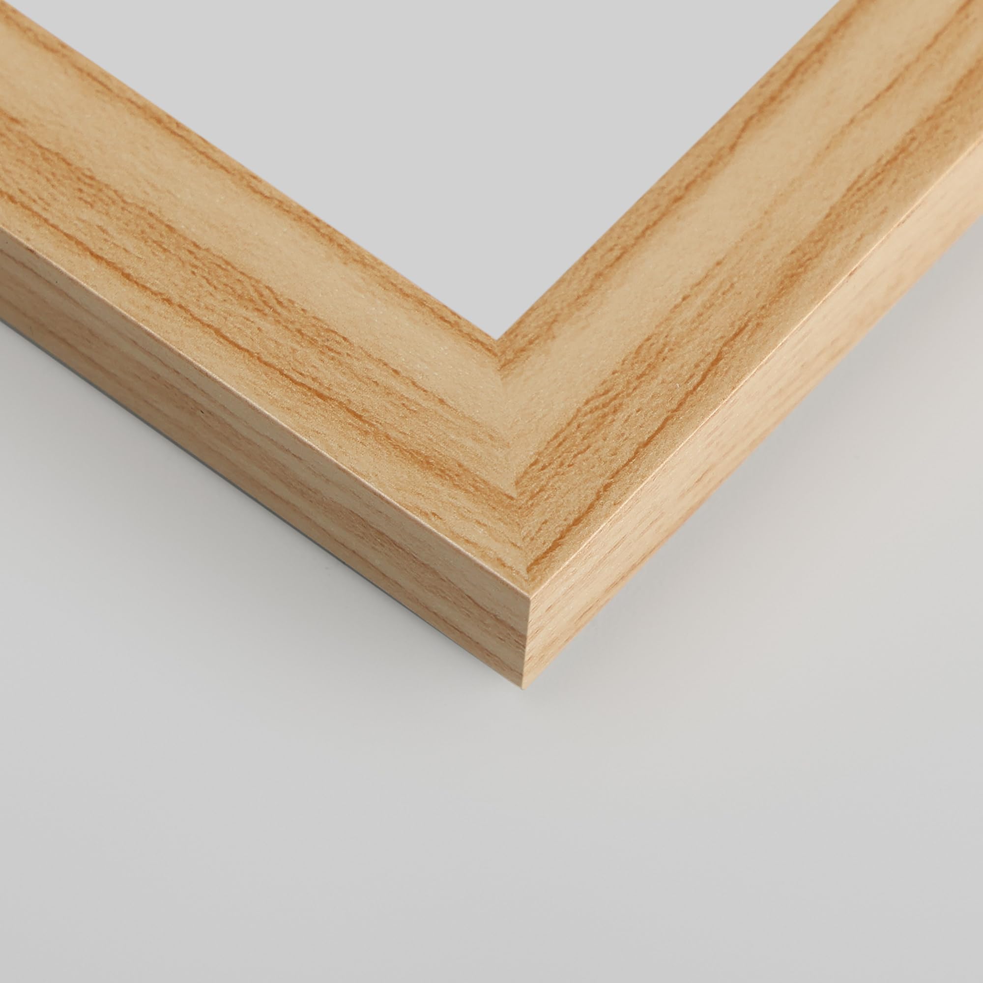 Giftgarden 8x10 Picture Frame Natural Woodgrain, 8 by 10 Thin Photo Frame for Wall Tabletop Display, Single