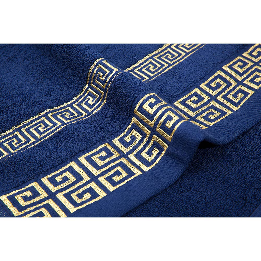 '100% Cotton Highly Absorbent Embroidered Towels 3-Piece Towel Set Hotel Bath Towel, 1 Bath Towels, 2 Hand Towels Extra Thick B