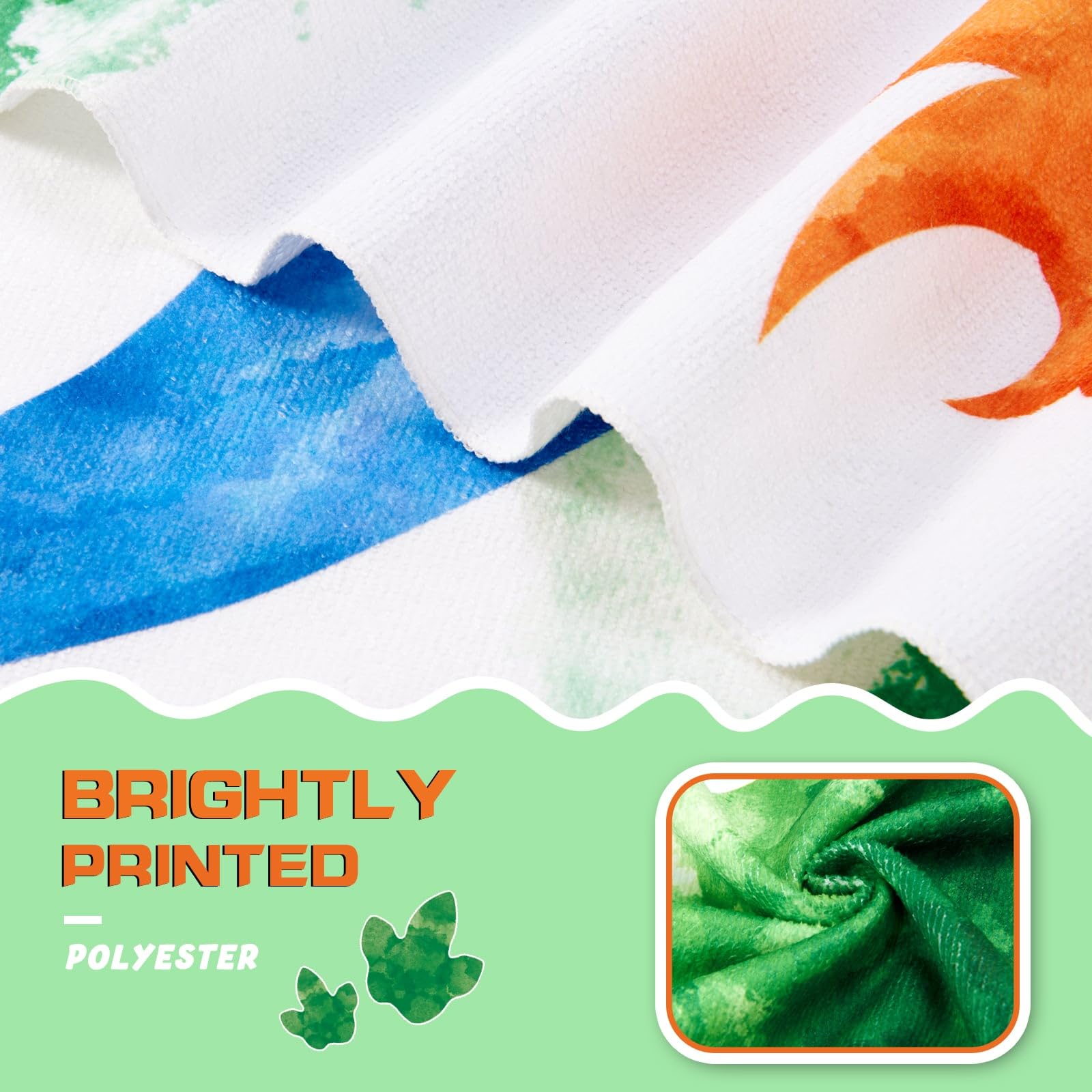 WERNNSAI Dinosaur Beach Towel - Watercolor Dino 30