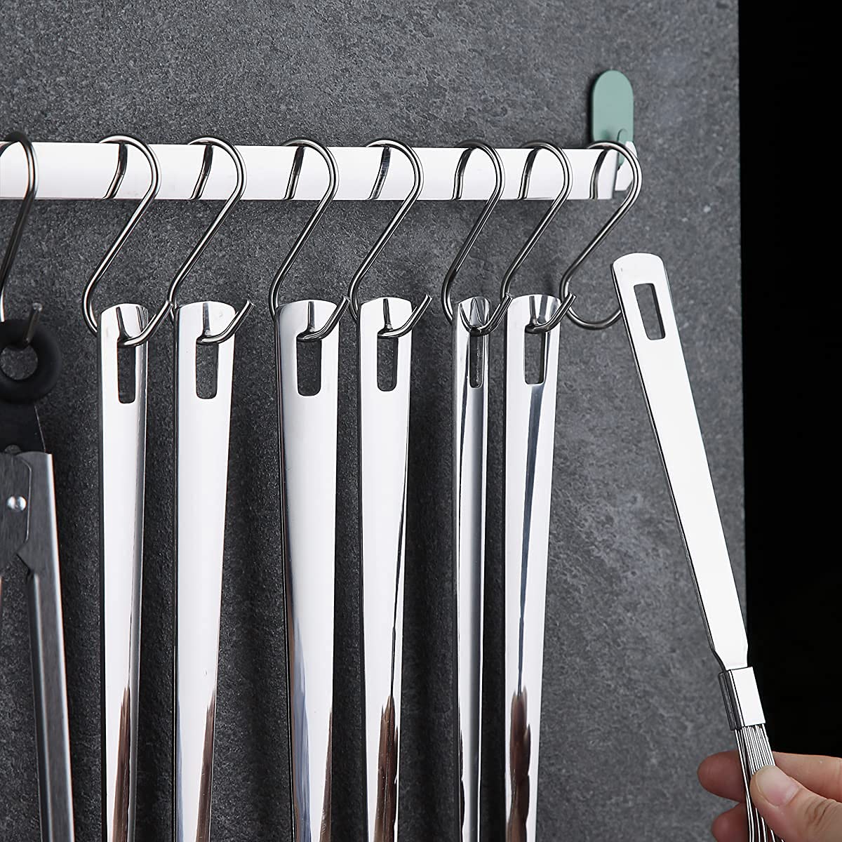 Kyraton 37-Piece Stainless Steel Cooking Utensils Set, Non-Stick, Heat Resistant, Silver, Model KT280.S37