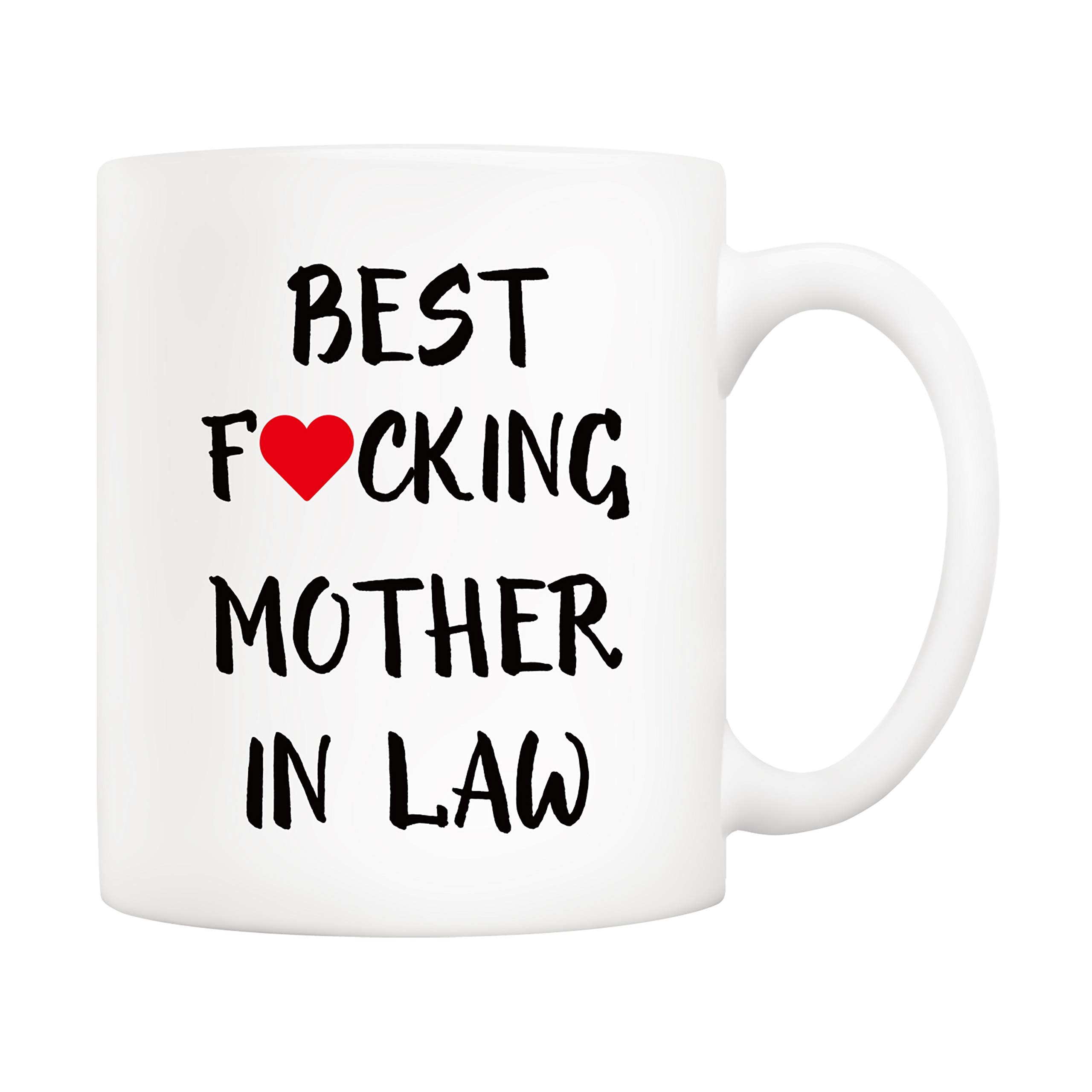 5Aup Mothers Day Christmas Gifts Funny Mother-In-Law Coffee Mug From Son-In-Law, Best Mother In Law Cups 11 Oz, Unique Birthday