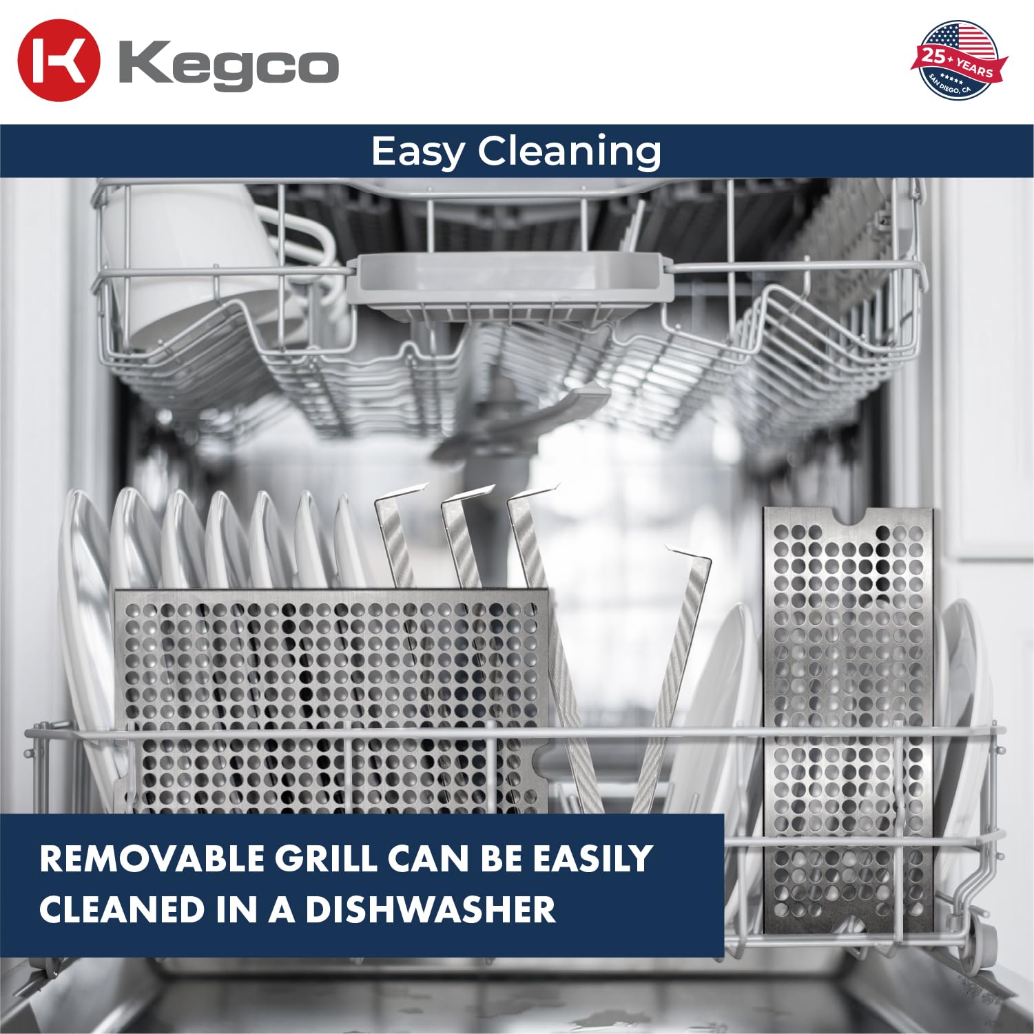 Kegco KC DP-125 Drip Tray  Pack of 1  Stainless Steel