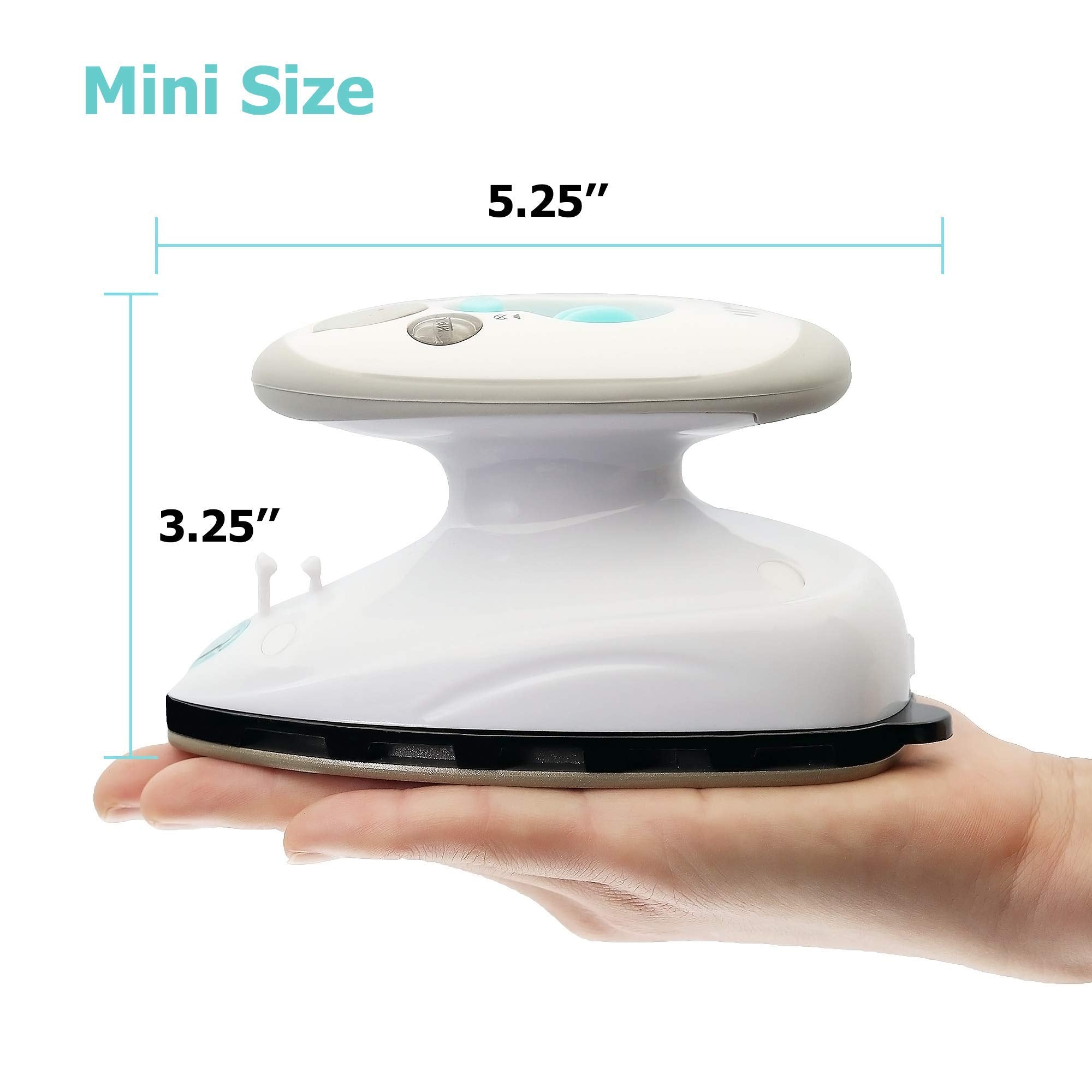 Iimii Mini Travel Steam Iron, Dual Voltage 420W Power, Fast Heat Up, Powerful Steam, Non-Stick Soleplate And Compact Design, Bes
