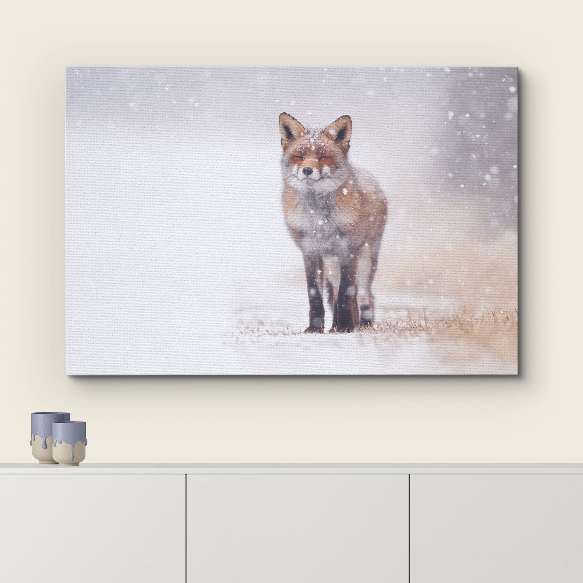 Wall26 Canvas Prints Wall Art - Spa/Beauty Concept With Three Candles, Towels, Salt, Oil And Stones | Modern Wall Decor/Home Dec