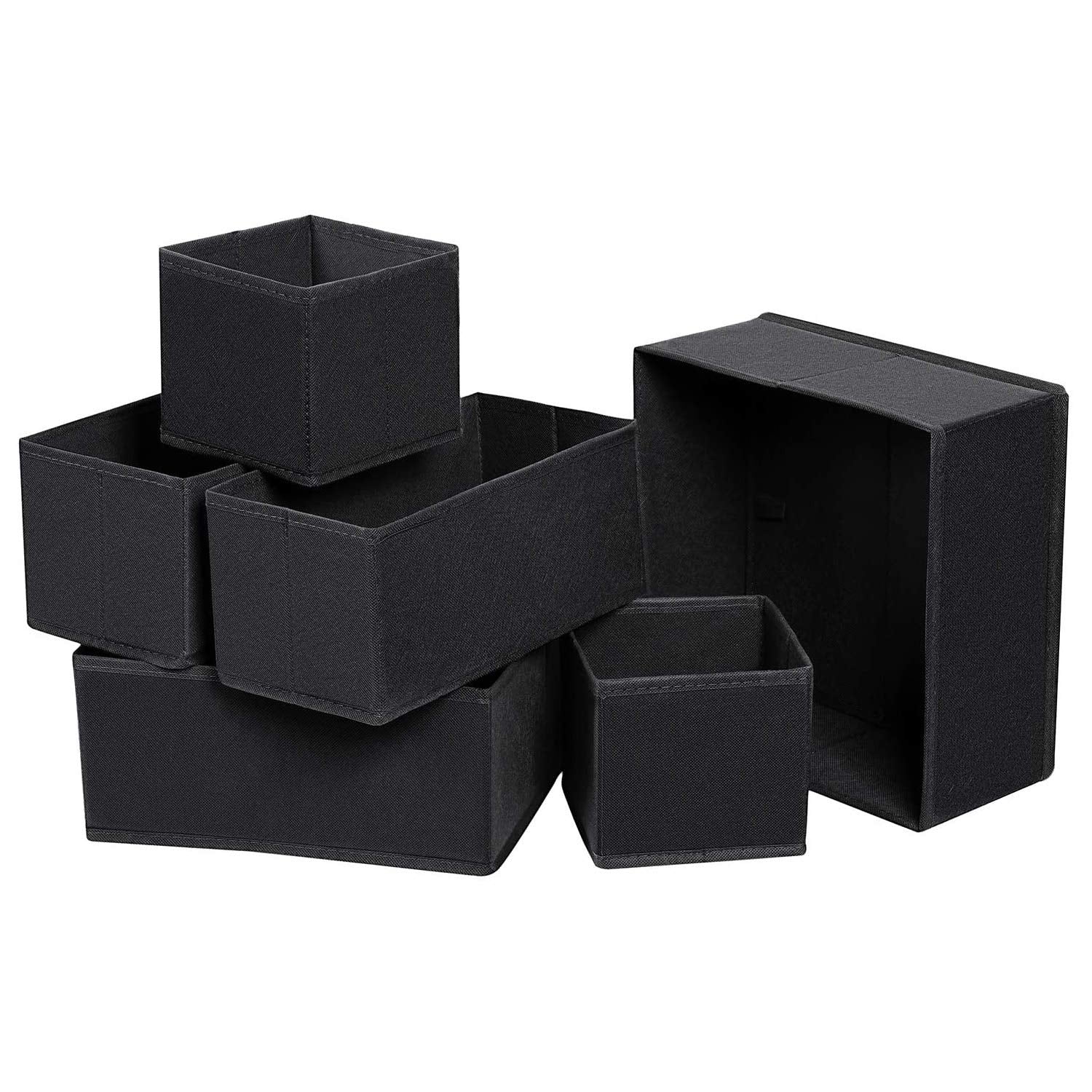 Double R Bags No Smell Foldable Cloth Storage Box Closet Dresser Cupboard Drawer Organizer Cube Basket Bins Containers Divider W
