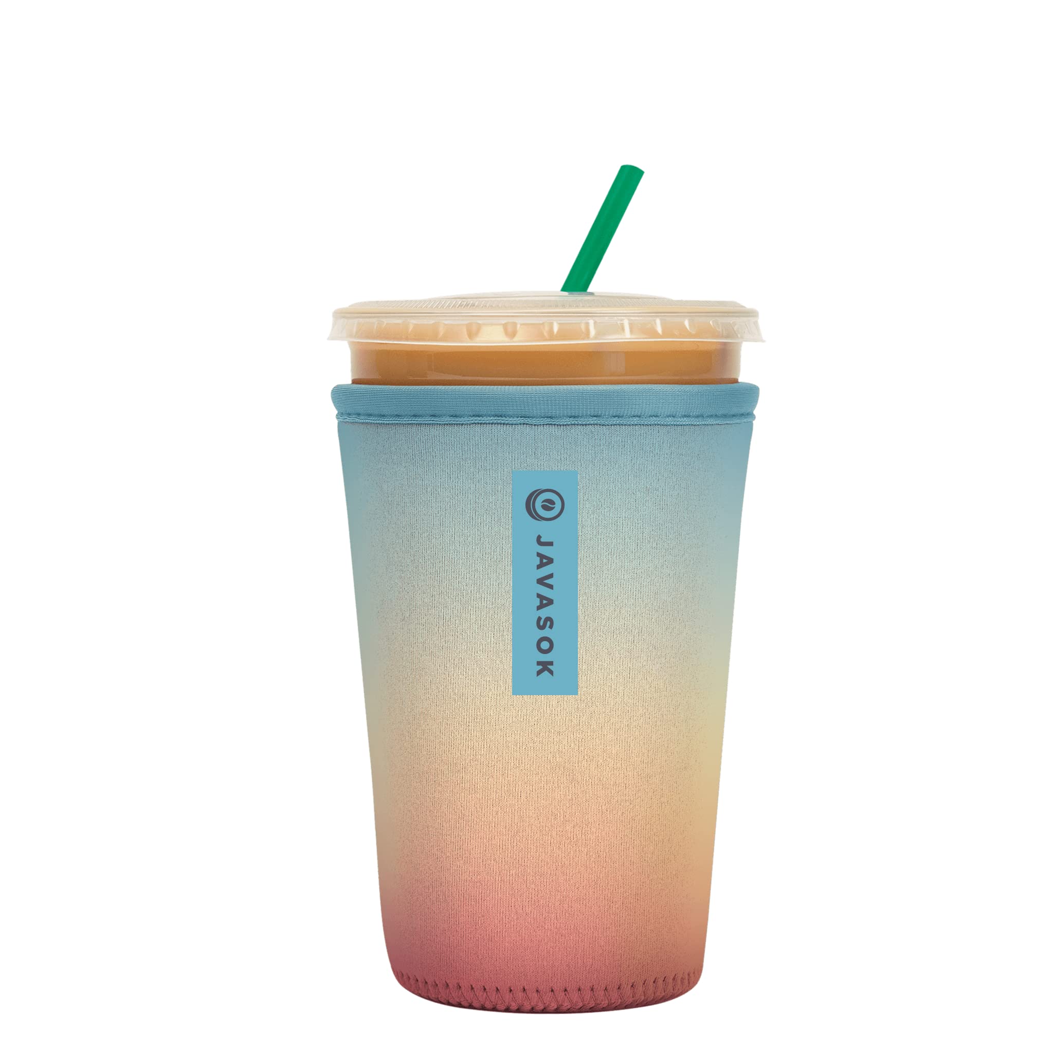 Sok It Java Sok Iced Coffee & Cold Soda Insulated Neoprene Cup Sleeve (Daylight, Medium: 22-28oz)
