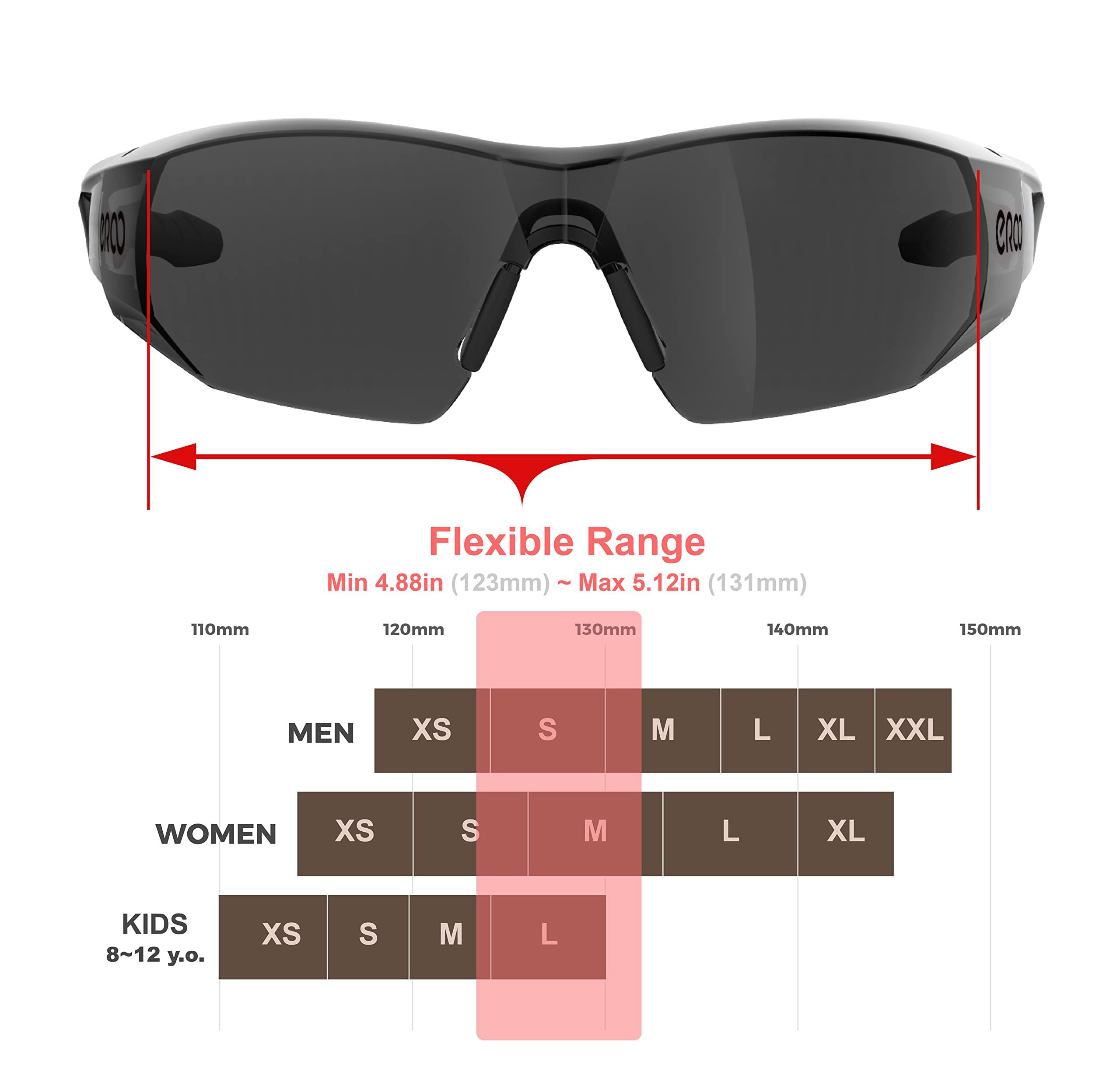 Eazyrun218 Gray Safety Sunglasses For Women Youth, Uv 400 Protection For Baseball, Softball, Cycling And Outdoor Sports