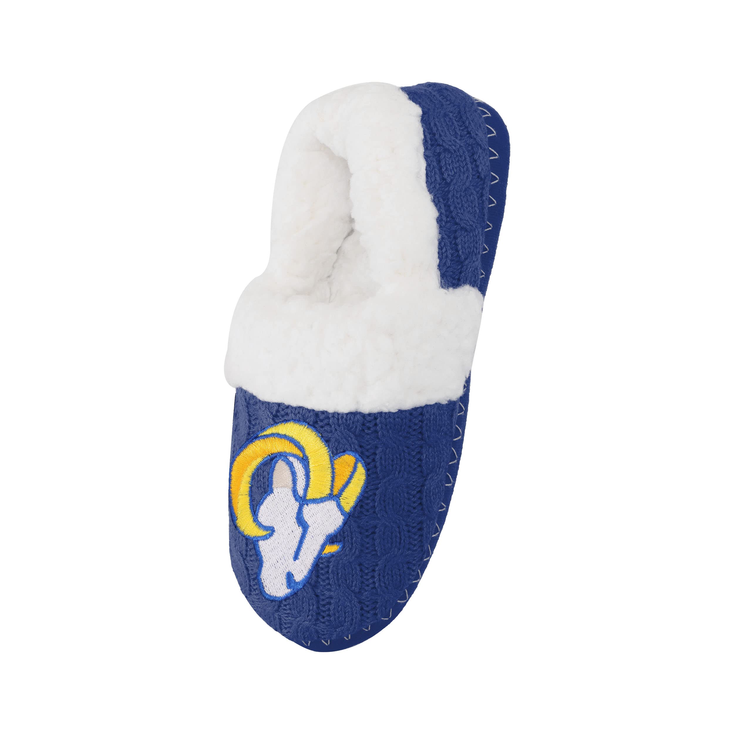 FOCO NFL Women's Team Color Moccasin Slipper - Size S - Model SLPWMNF16FURMOC2