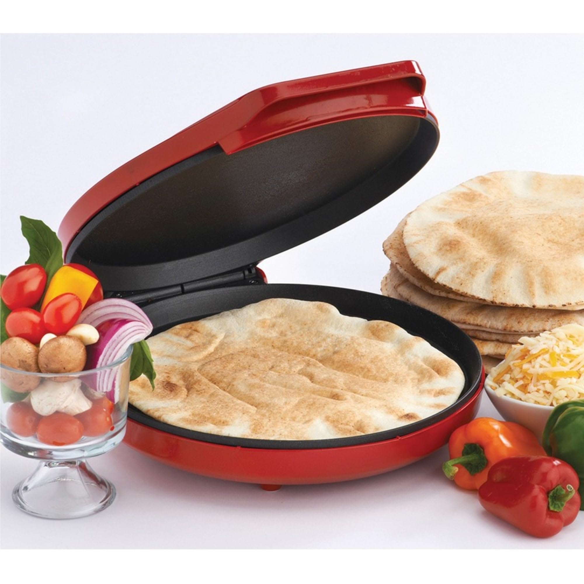 Betty Crocker Countertop Pizza Maker  1440-Watt Pizza Maker Machine for Home  BC-2958CR