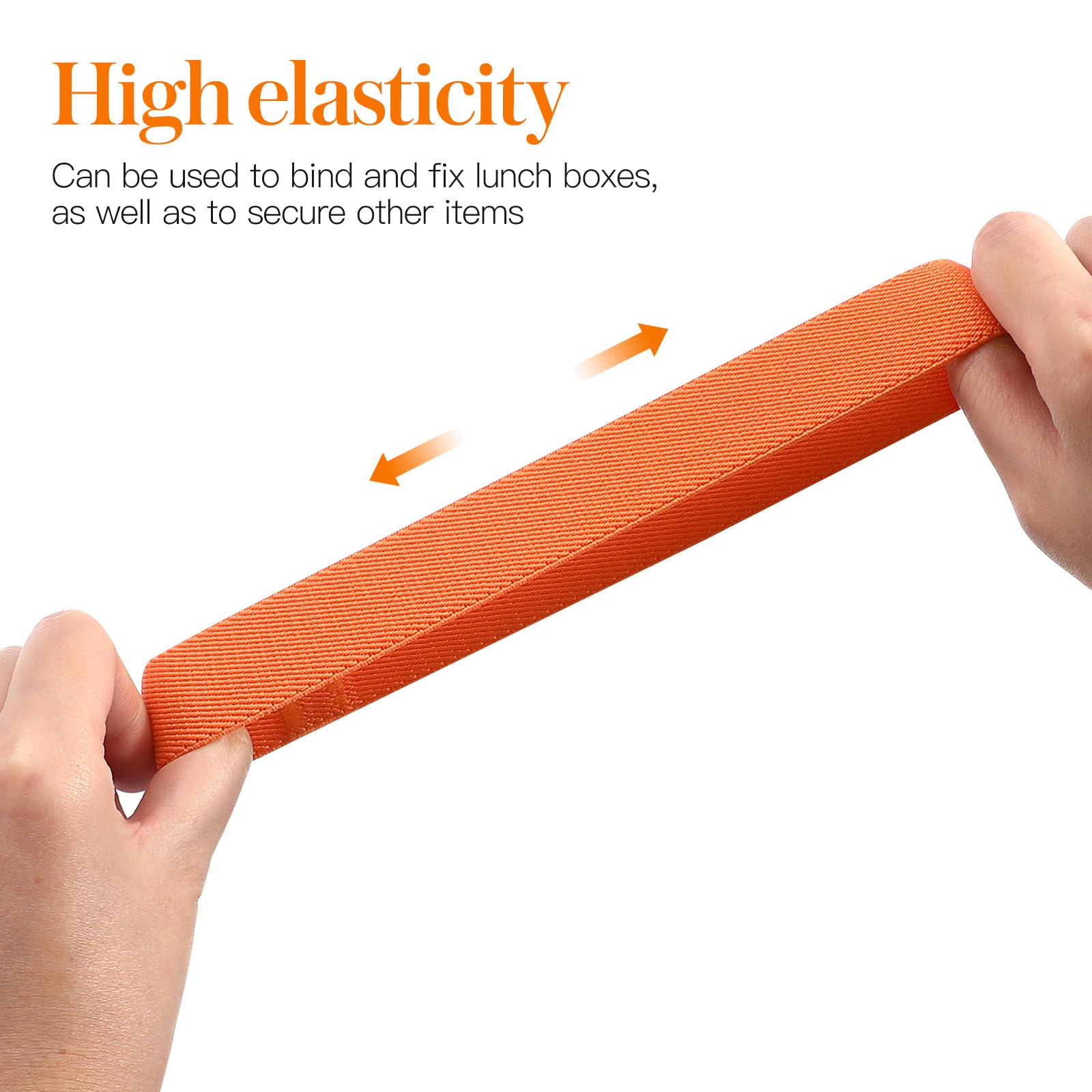 Elastic Cinch Straps Bento Box Elastic Belt 4Pcs Lunch Box Fixing Band Replacement For Office Classroom Picnic Camping Outdoors