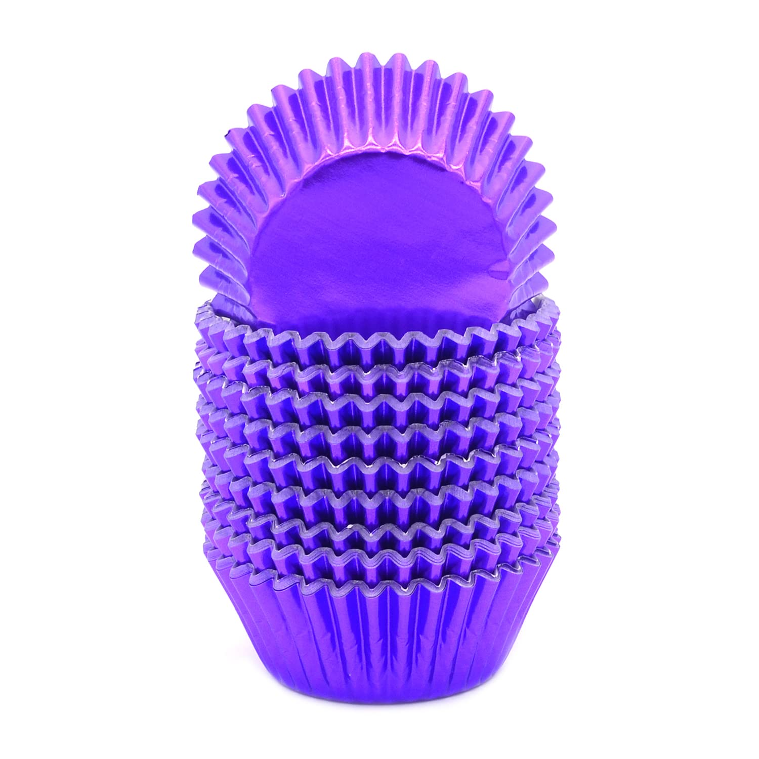 Mombake Standard Purple Foil Cupcake Liners Muffin Baking Cups For Party And More, 200-Count