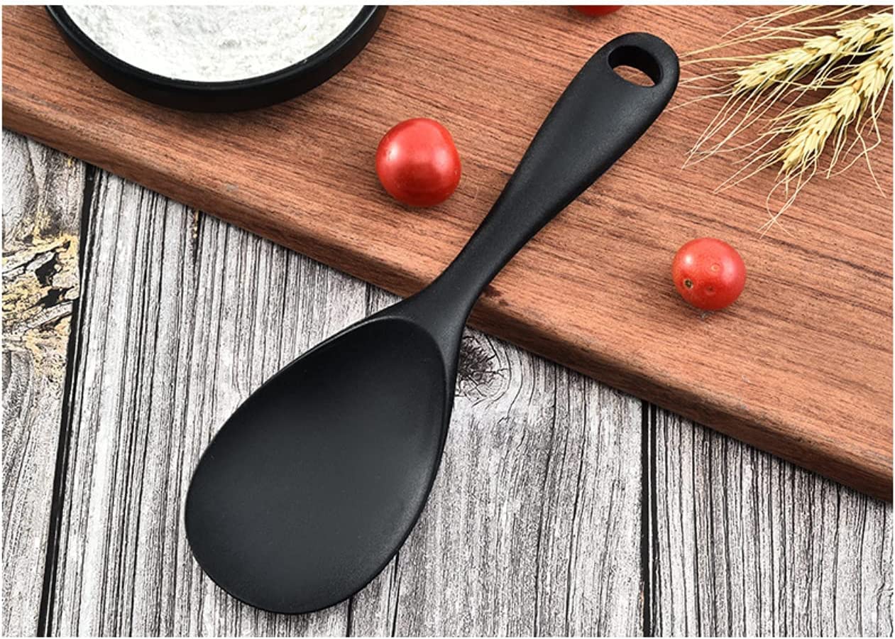 Ramkuwar Silicone Rice Spoon Non Stick Rice Scooper Heat Resistant Kitchen Gadge Rice Spoon Paddle Cooking Utensil Rice Spatula