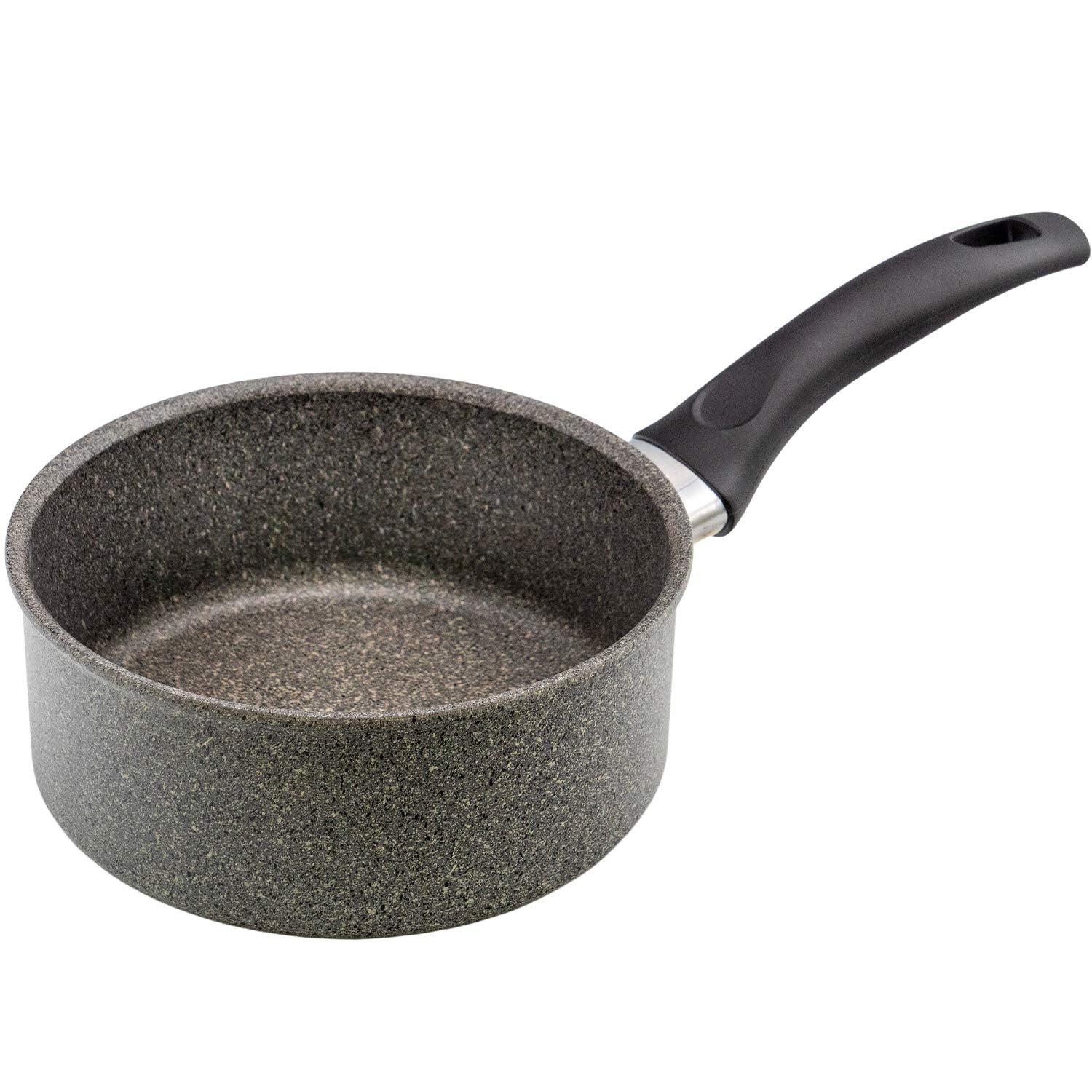 Ballarini 75002120 Ferrara Sauce Pan, 6.3 inches (16 cm), 0.4 gal (1.3 L), Made in Italy, Induction Compatible, OneHanded Pot,