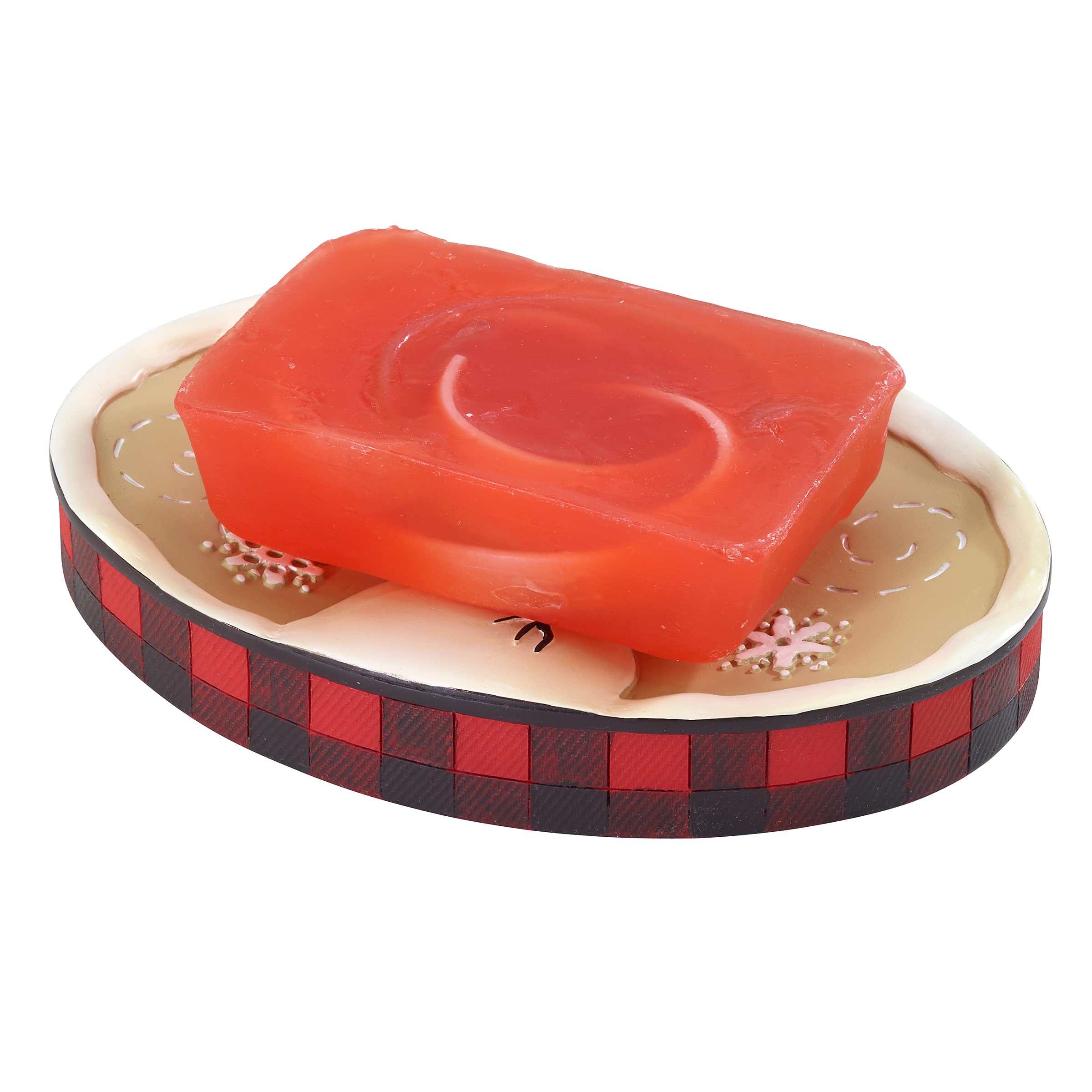 Avanti Linens - Soap Dish, Countertop Accessories, Holiday Inspired Home Decor (Snowmen Gathering Collection)