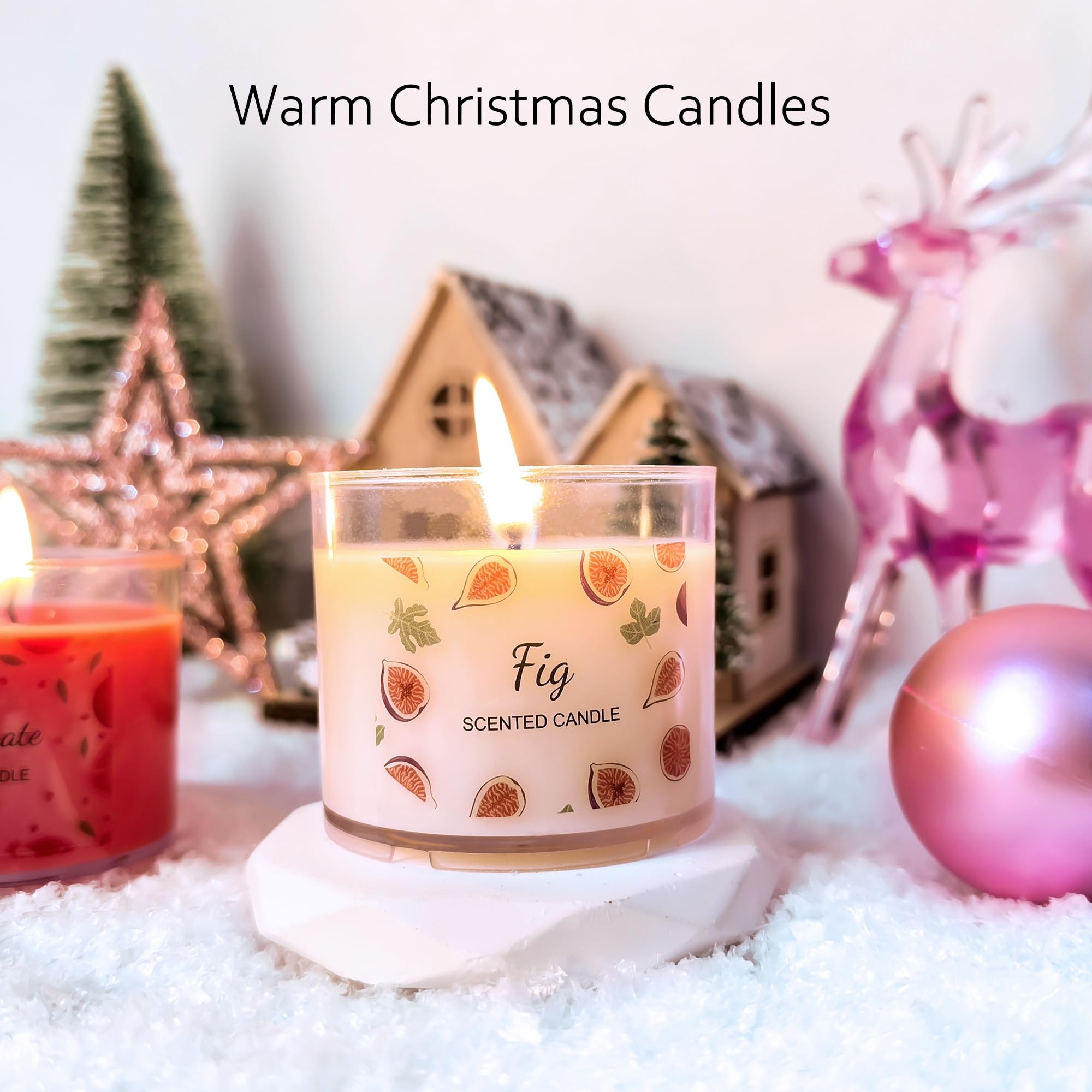 Scented Candles for Home, 12 Pack Candle Set, Candles for Women Small Soy Candles Bulk, Holiday Christmas Gifts - Mini Candles G