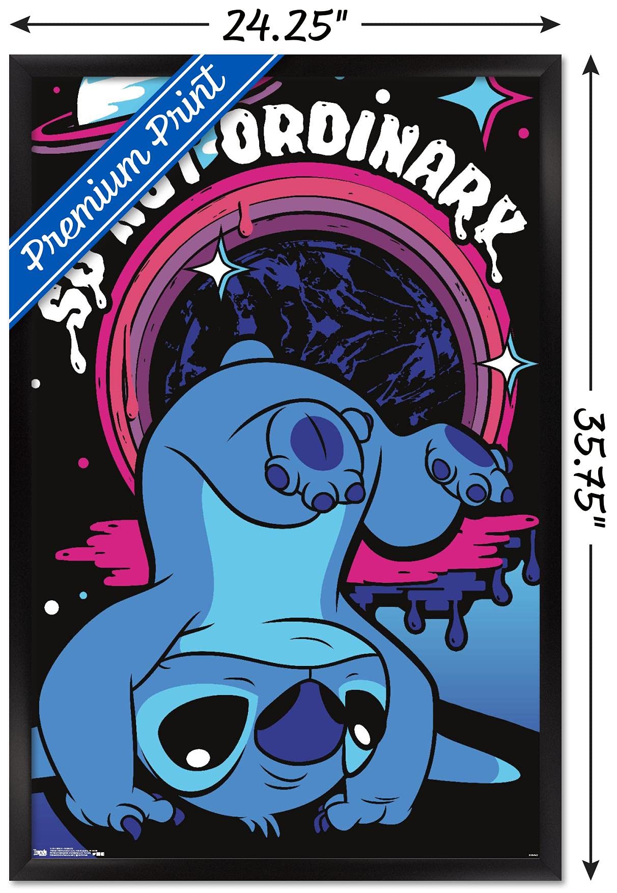 Trends International Disney Lilo And Stitch - Ordinary Wall Poster, 22.375'' X 34'', Black Framed Version
