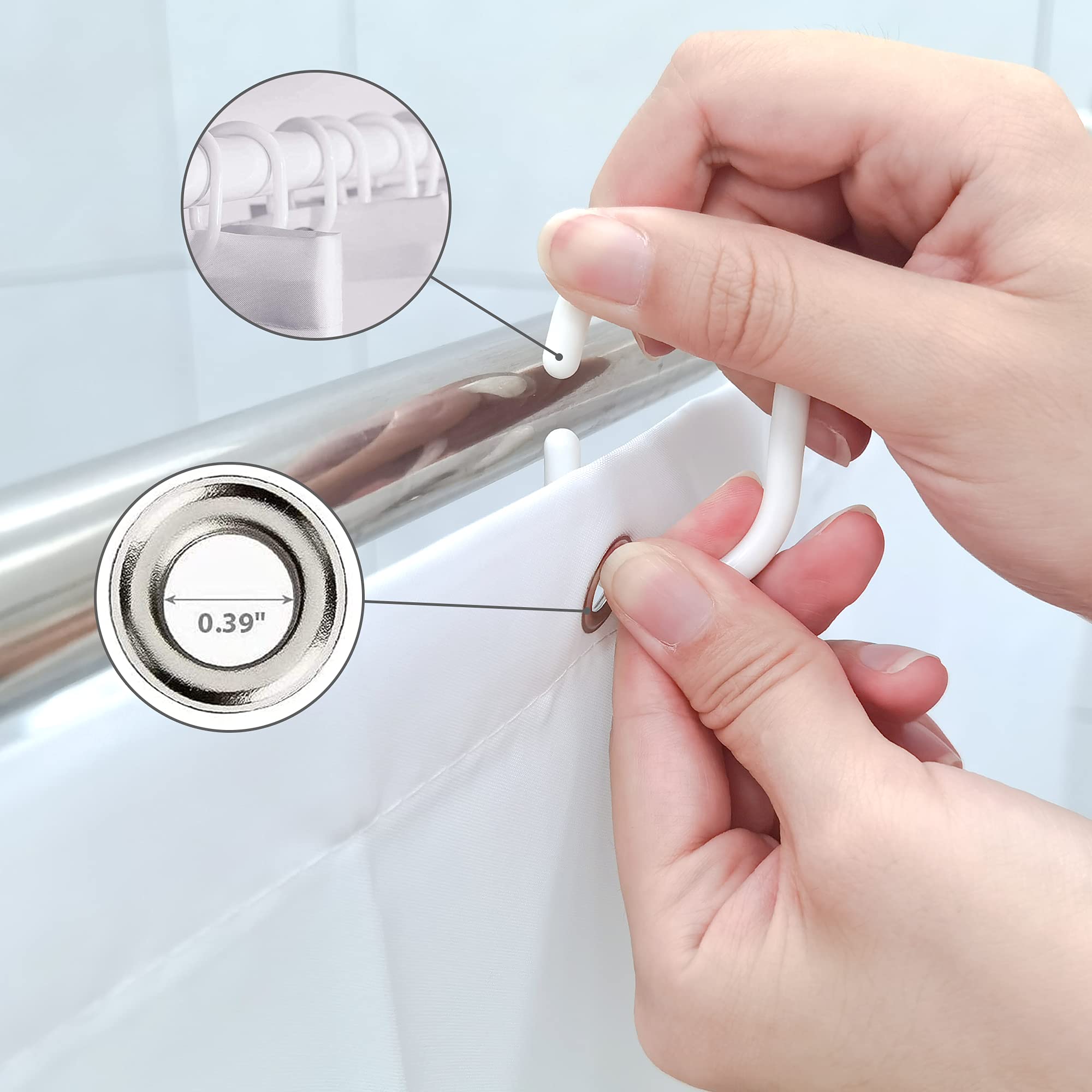 Komllex Abstract Boho Mid Century Shower Curtain Modern Minimalist Tropical Plant Leaves Geometric Pink Rainbow Arch Neutral Wat