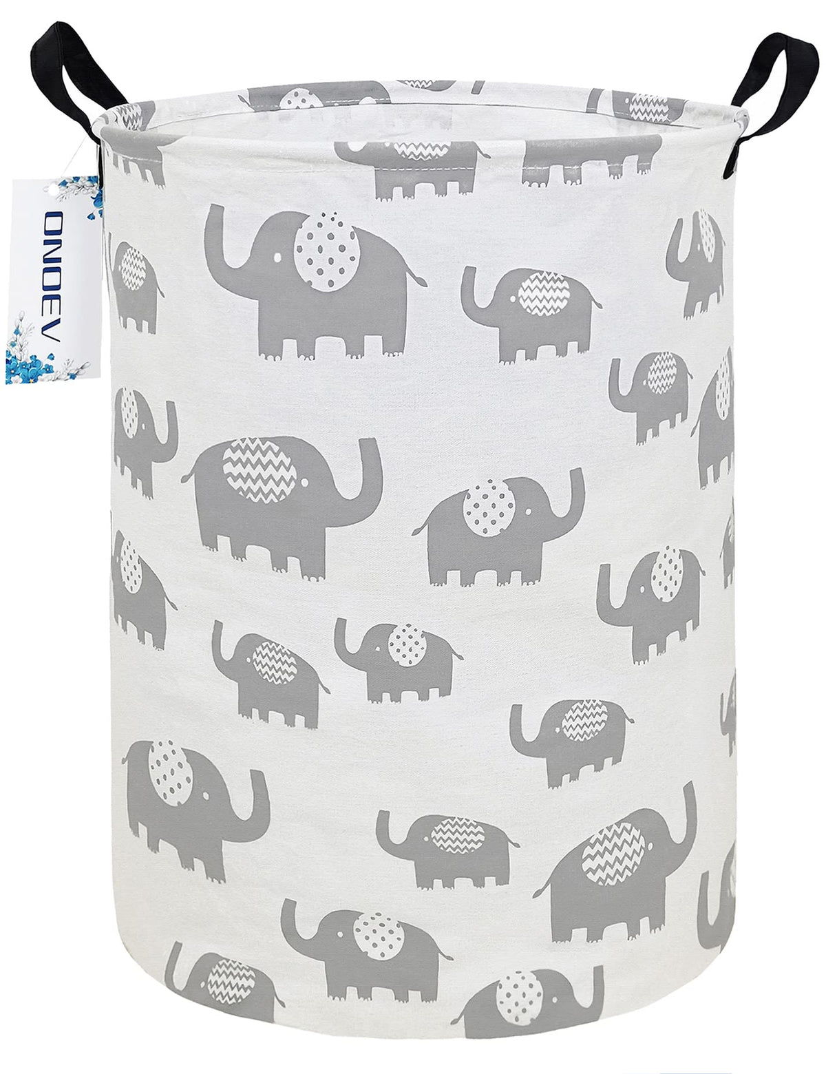 Onoev Round Waterproof Laundry Basket?Foldable Storage Basket?Laundry Hampers With Handle?Gift Basket,Suitable For Children 'S R