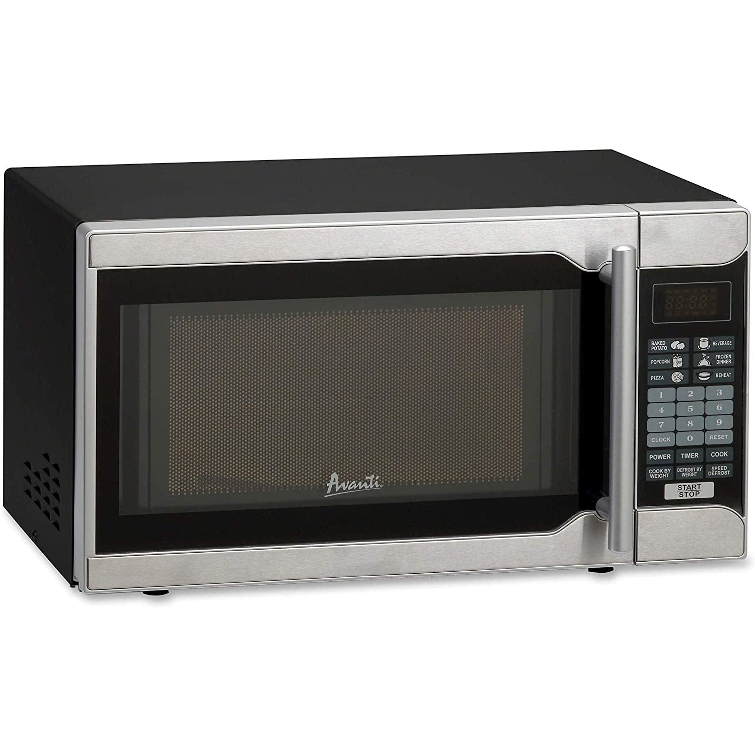 Avanti Mo7103Sst Counter Top Microwave Oven 0.7 Cu. Ft. Black/Stainless Steel