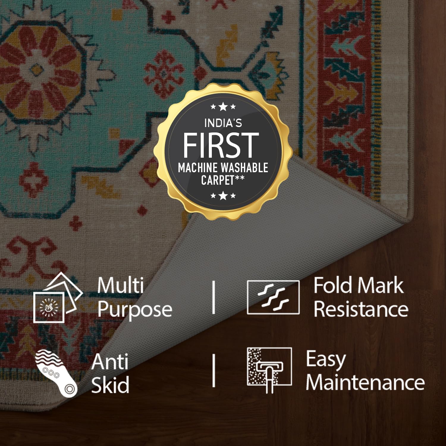 Welspun Wonder-Full Polyster Carpet-Beige