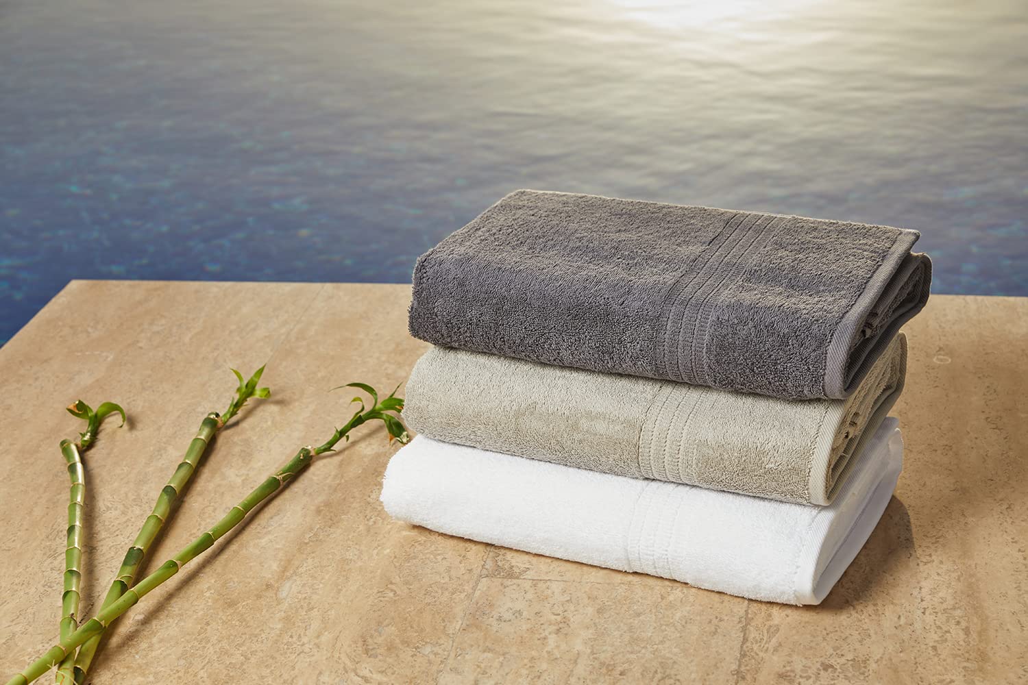 Homelover 6 Piece Towel Set - 100% Organic Cotton, 2 Bath Towels, 2 Hand Towels, 2 Washcloths - 500 Gsm, Hotel & Spa Quality, So