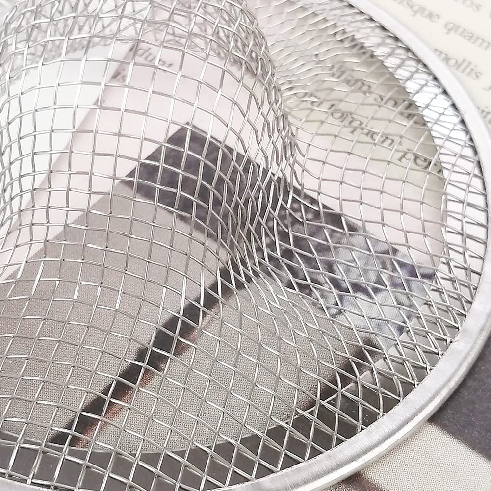 10pcs Mesh Sink Strainer  2.75'' Top/1'' Stainless Steel Slop Basket Filter Trap  Metal Kitchen Drain Strainer  Hair Basket Drain - Fits Most Kitchen Sinks  Bathroom Sinks Shower Drains Floor Drain