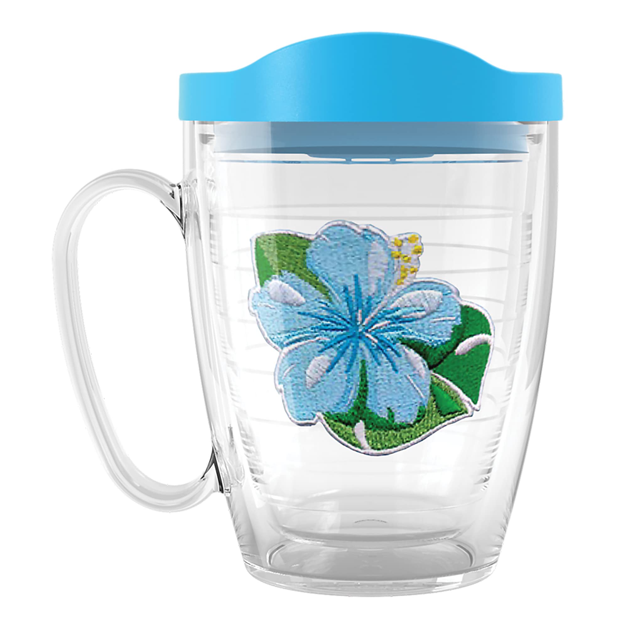 Tervis Tropical Hibiscus Collection Made In Usa Double Walled Insulated Tumbler Travel Cup Keeps Drinks Cold & Hot, 16Oz Mug, Tr
