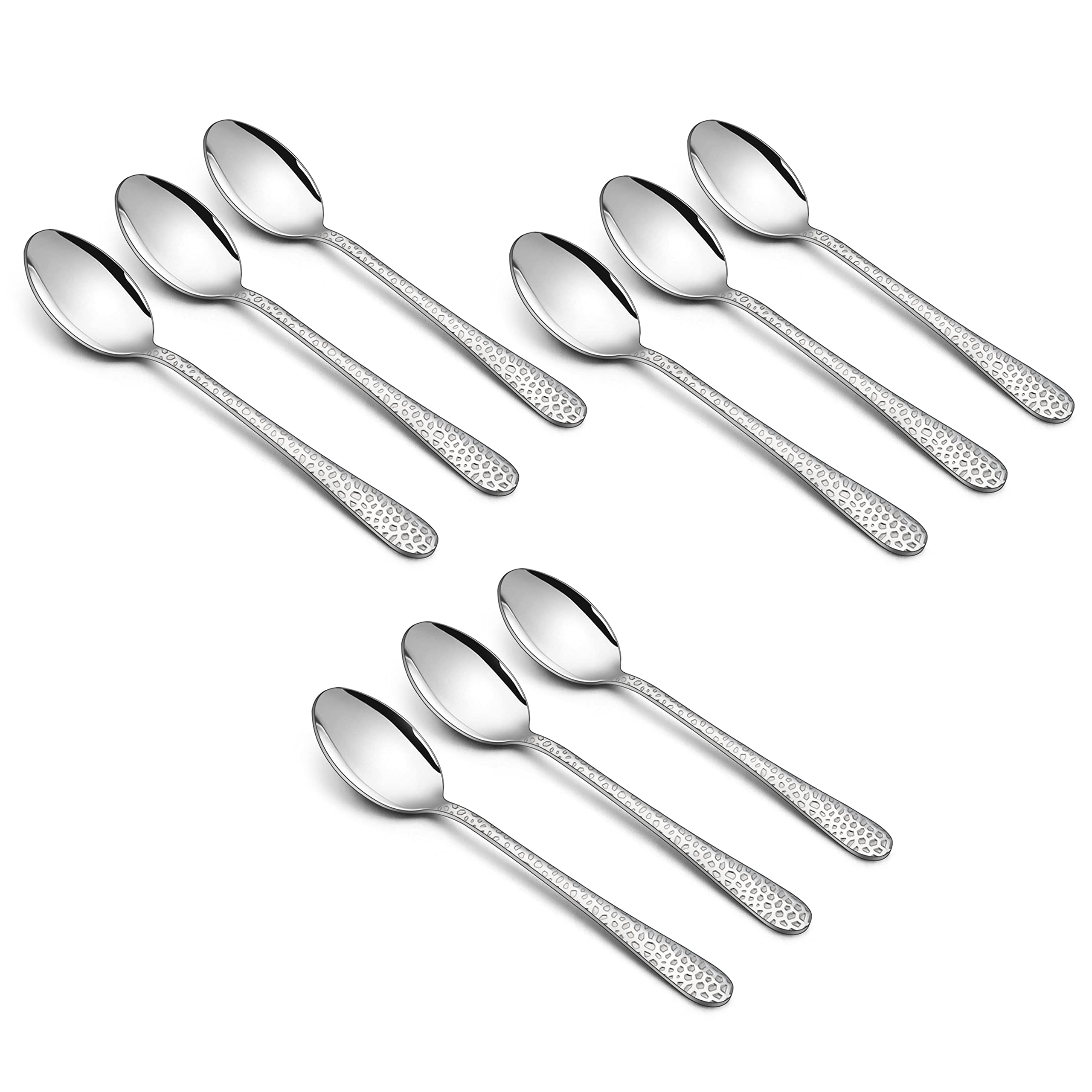 9-Piece Stainless Steel Kids Spoons, HaWare Toddler Flatware, Kids Silverware Preschooler Utensils, Baby Spoons for Self Feeding