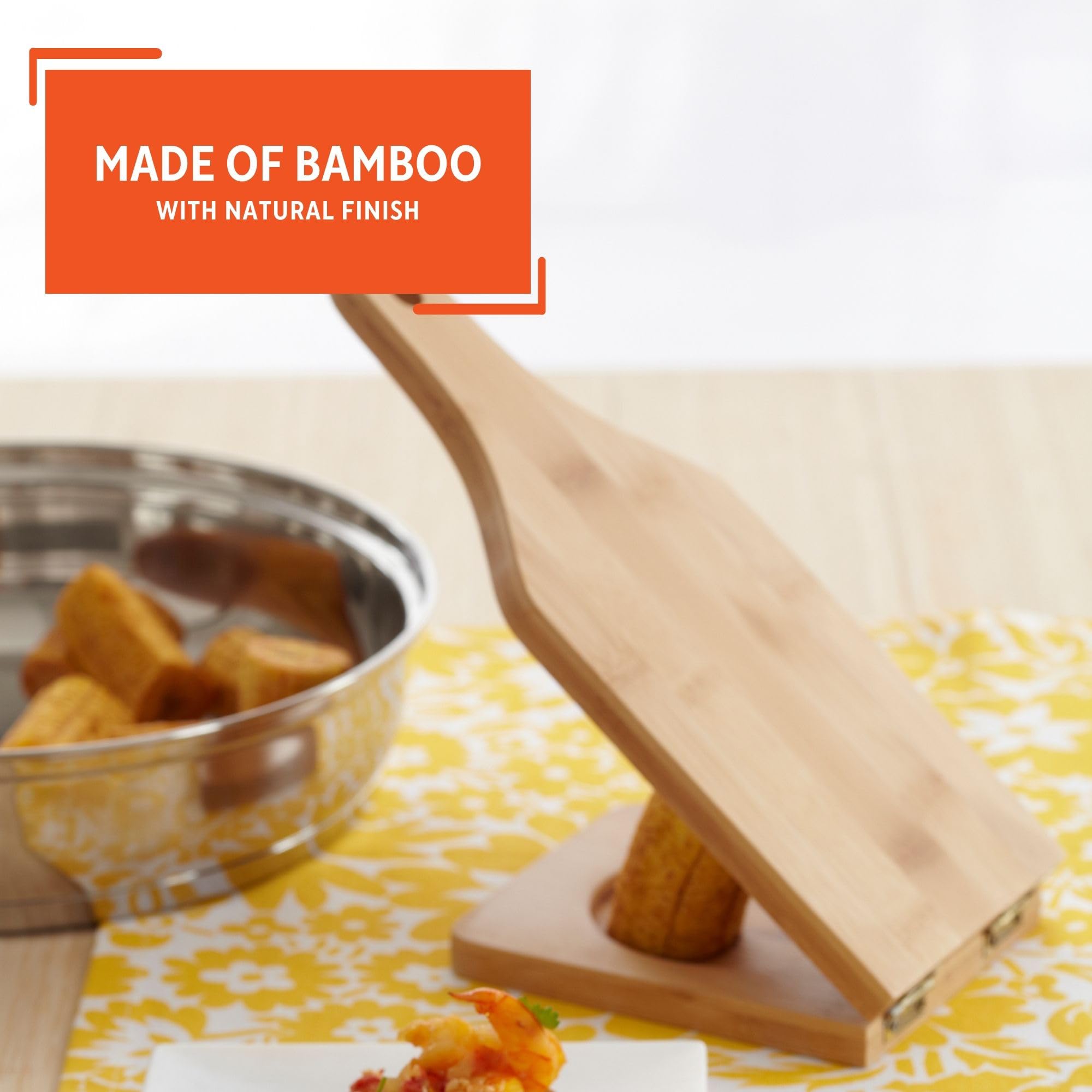 Imusa Usa Fba_Bam-10007 Bam-10007 Bamboo Jumbo Tostonera, Natural