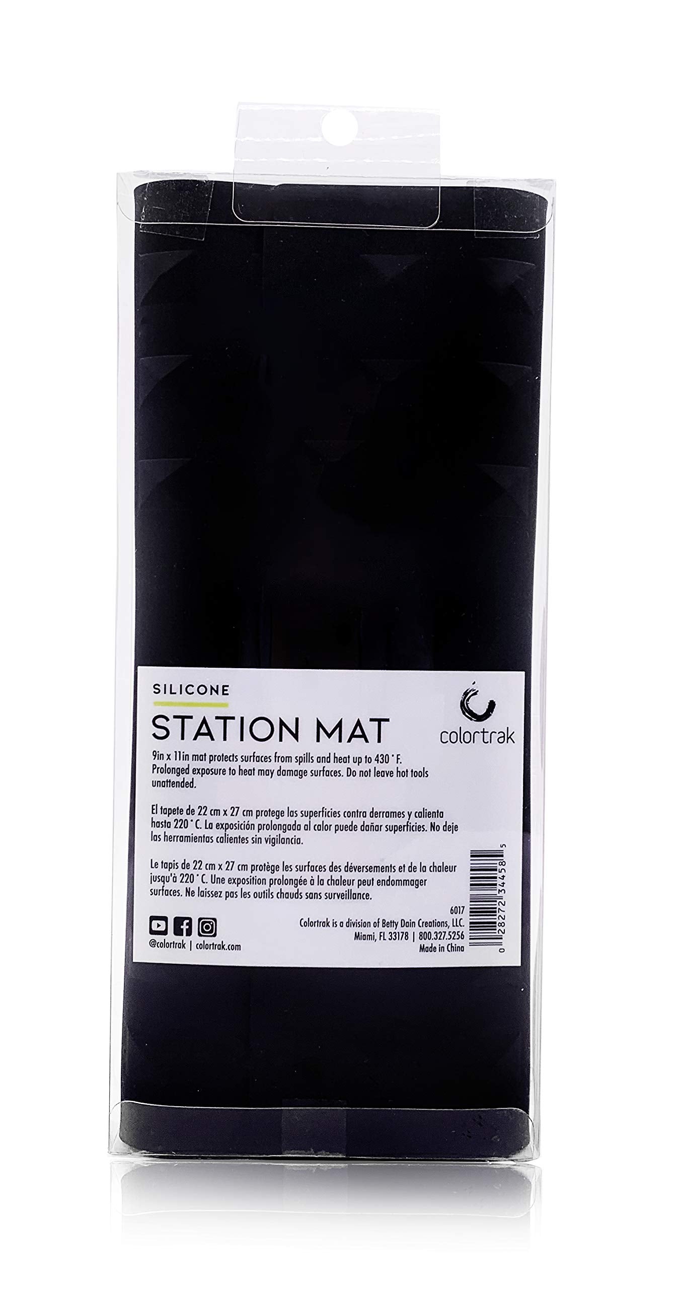 Colortrak Heat-Resistant Styling Station Mat, Silicone Mat Prevents Work Surfaces From Heat Damage Of Styling Tools, Prevent Too